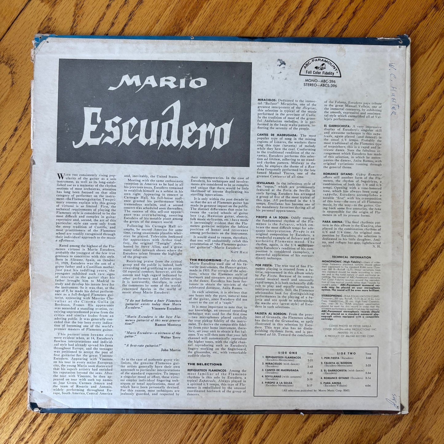 Mario Escudero - Self-titled
