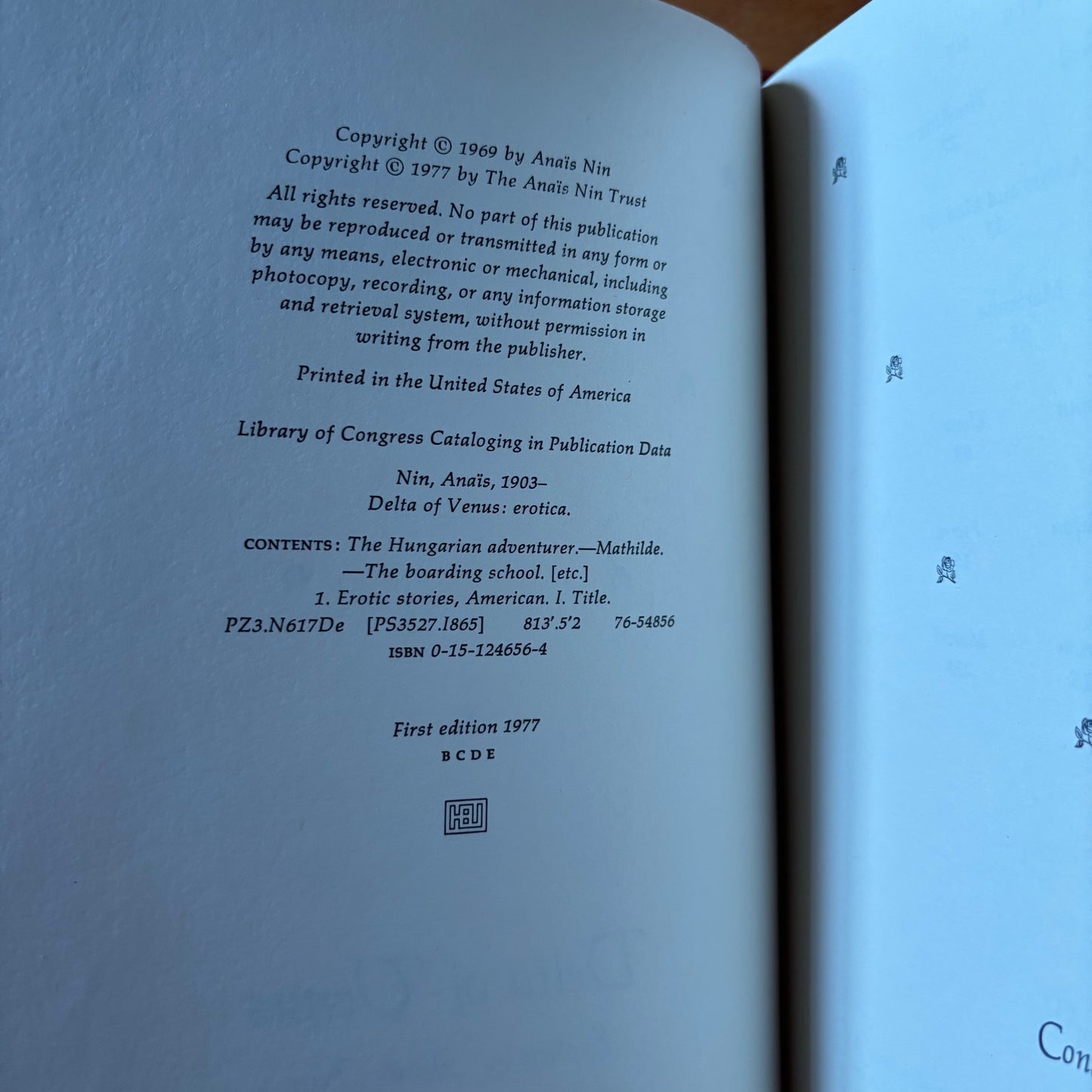 Anais Nin - Delta of Venus - First Edition