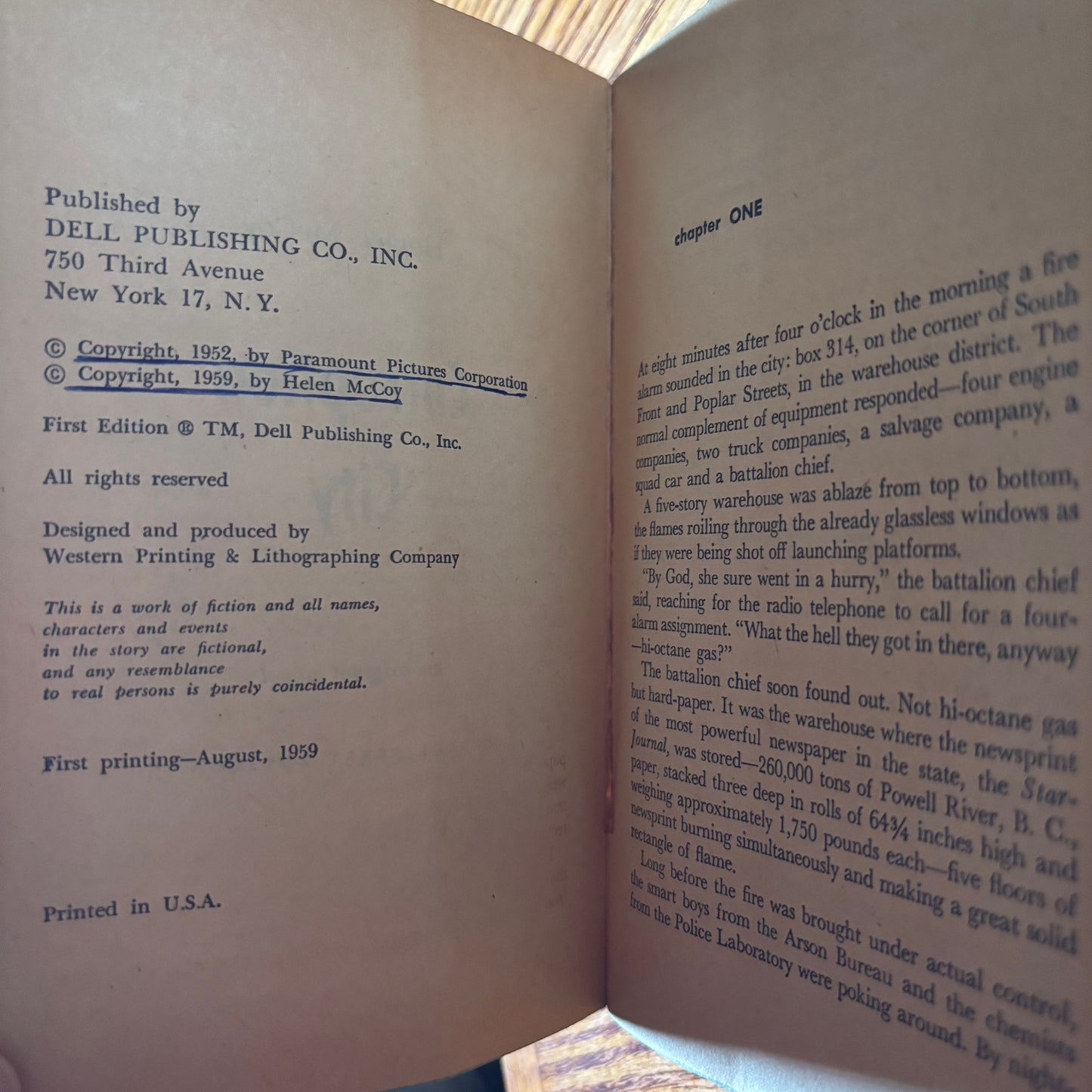 Horace McCoy - Corruption City - First Edition