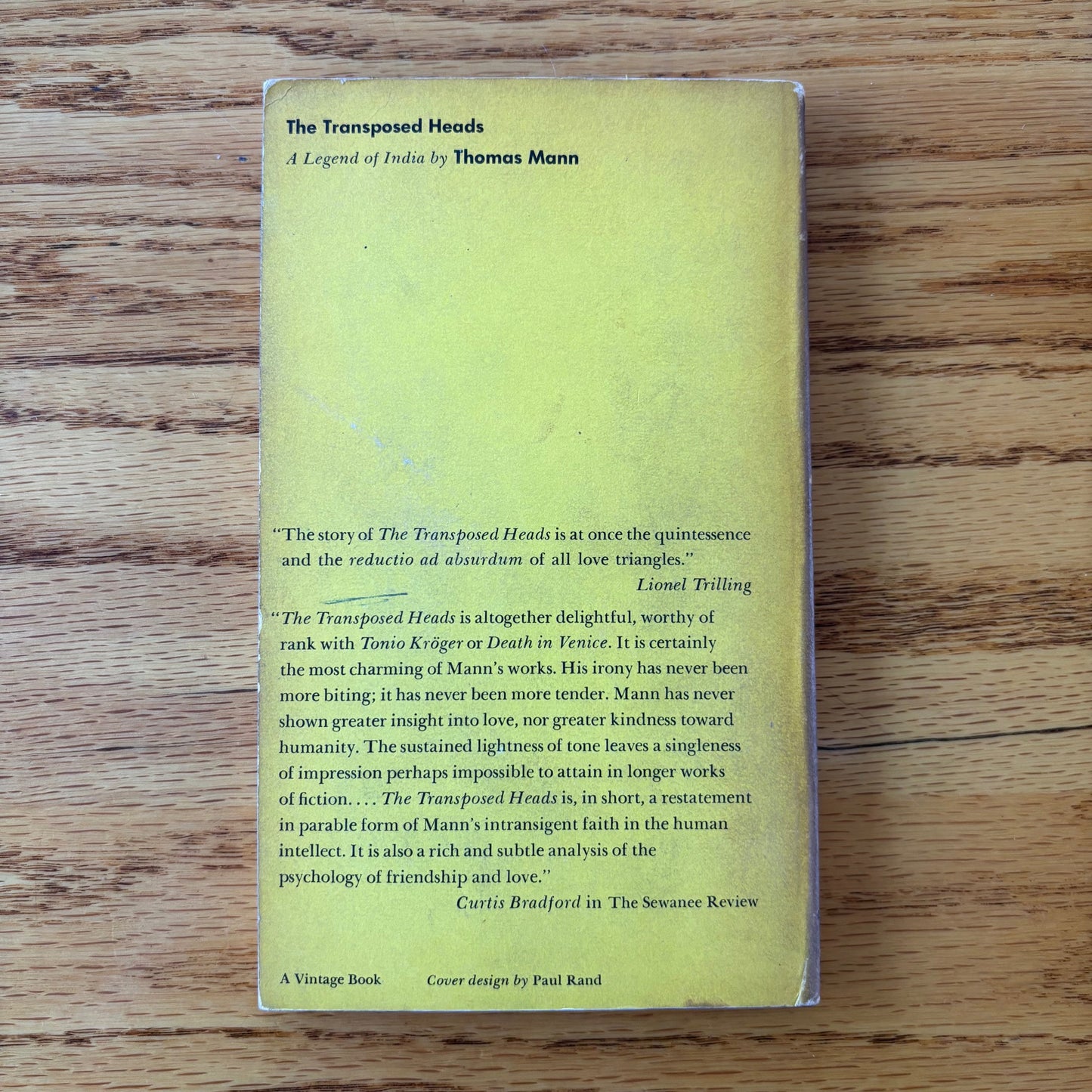 Thomas Mann - The Transposed Heads: A Legend of India