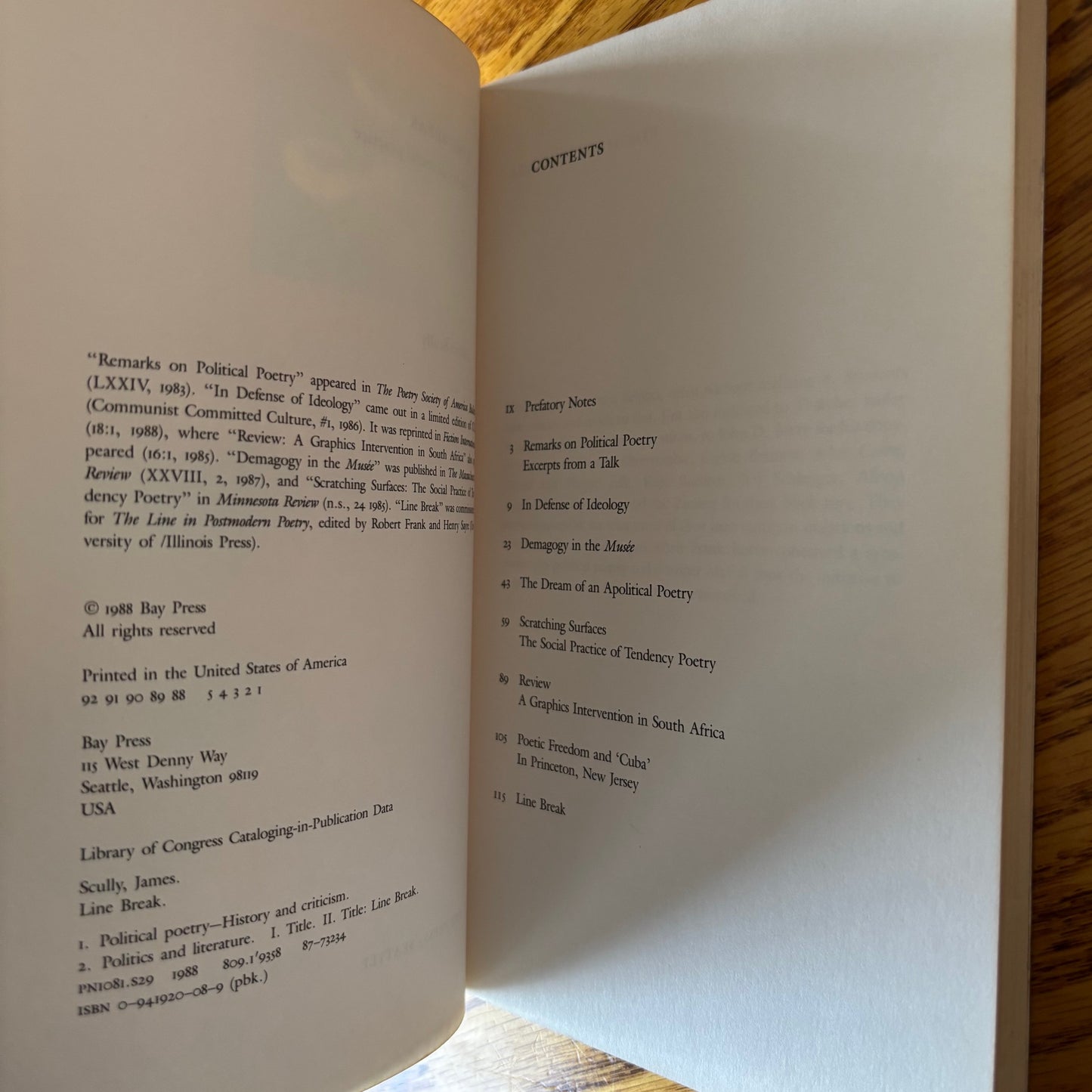 James Scully - Line Break: Poetry as Social Practice