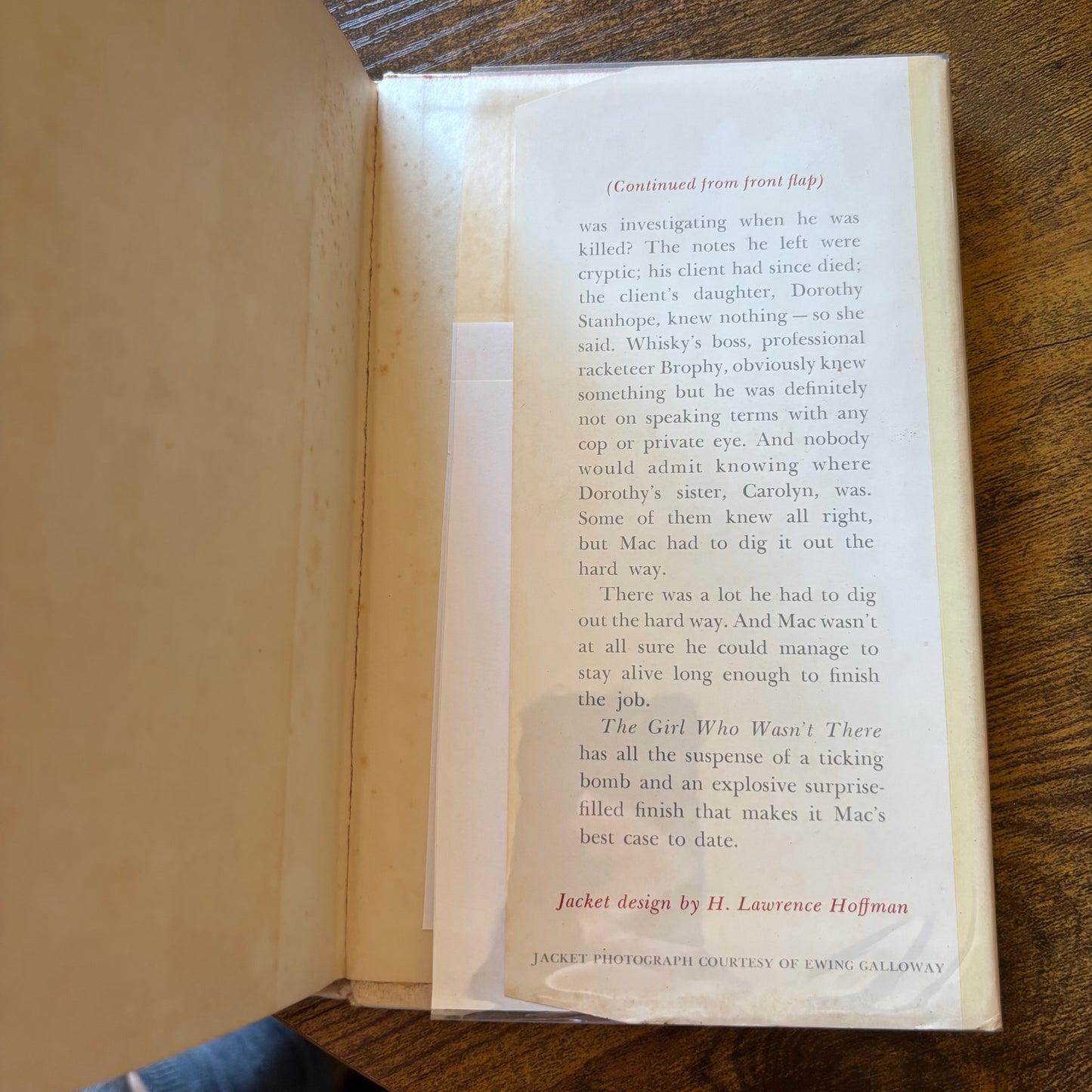 Thomas B. Dewey - The Girl Who Wasn't There - First Edition