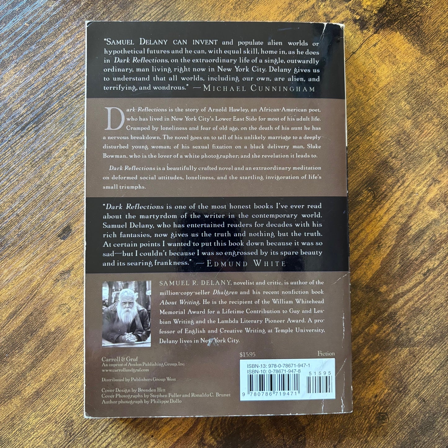 Samuel R. Delany - Dark Reflections - Signed to Rachel Blau DuPlessis