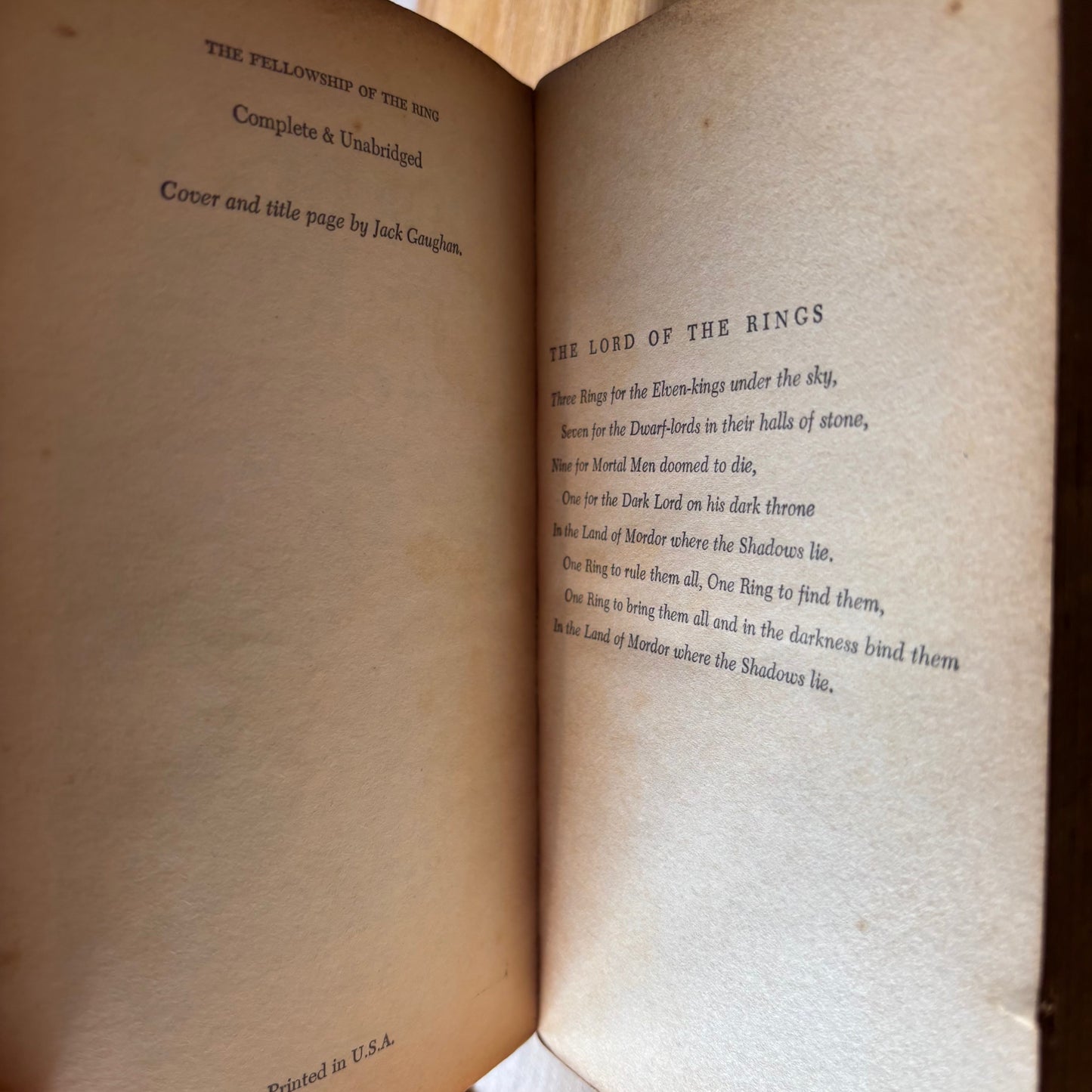 J.R.R. Tolkien - The Fellowship of the Ring - First Edition Paperback