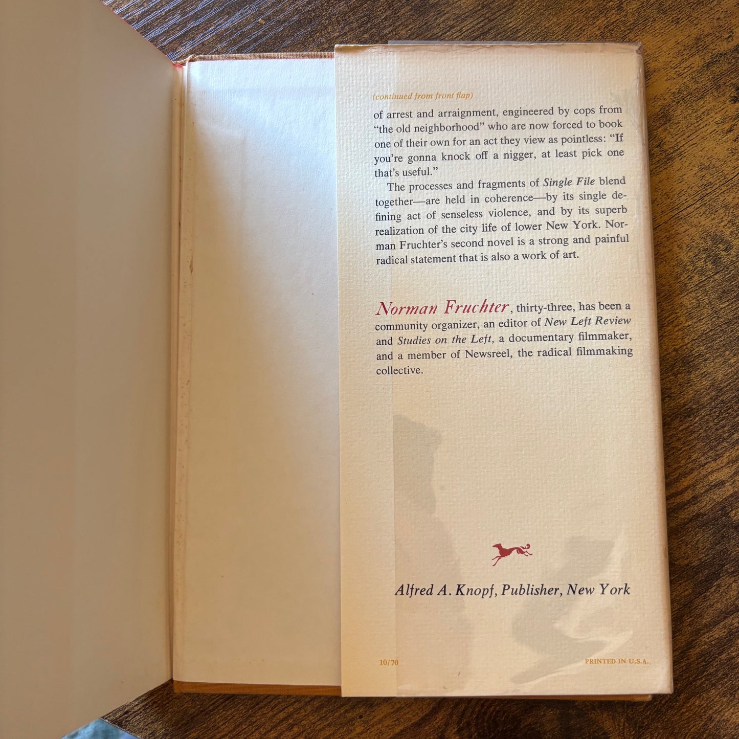 Norman Fruchter - Single File - First Edition