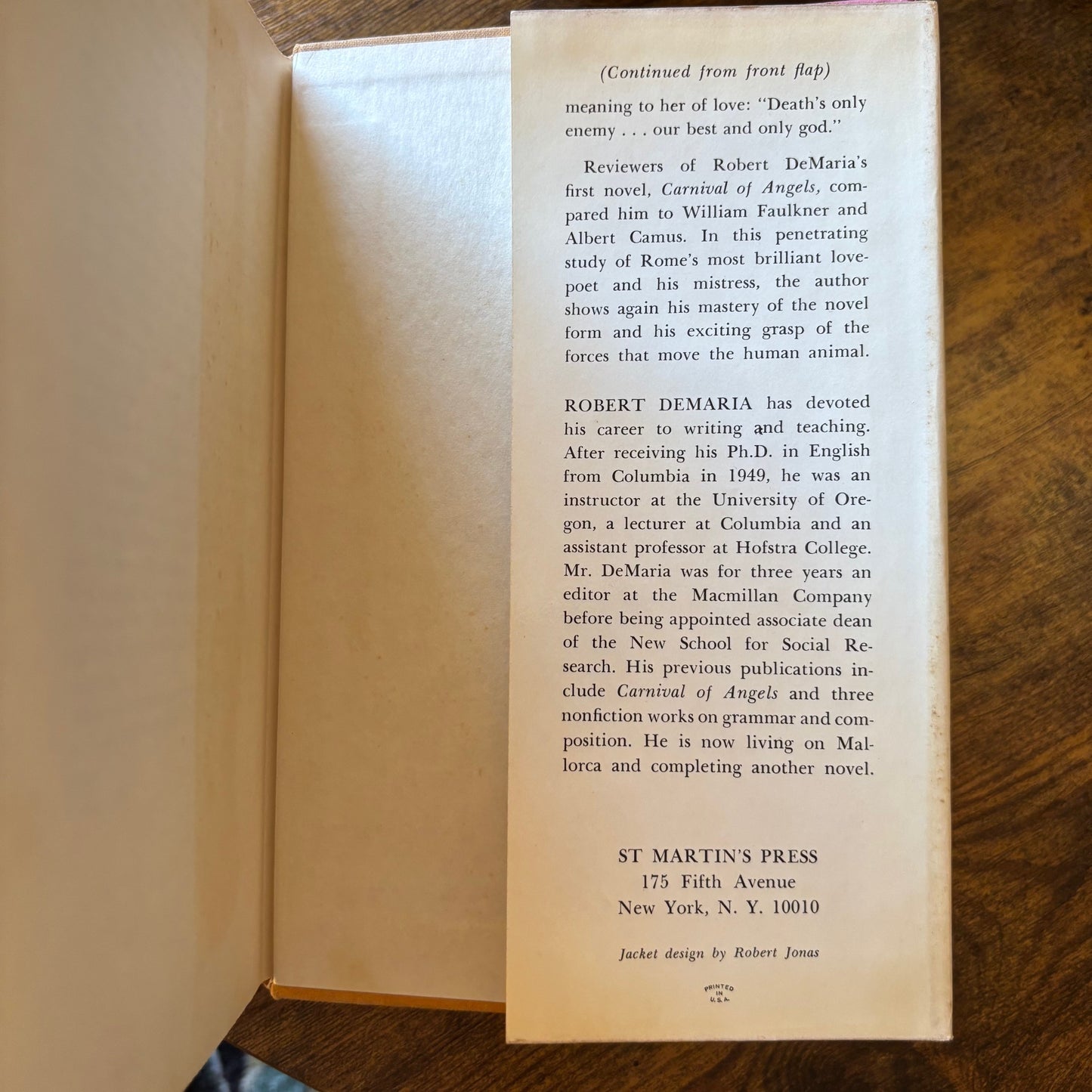 Robert DeMaria - Clodia - First Edition