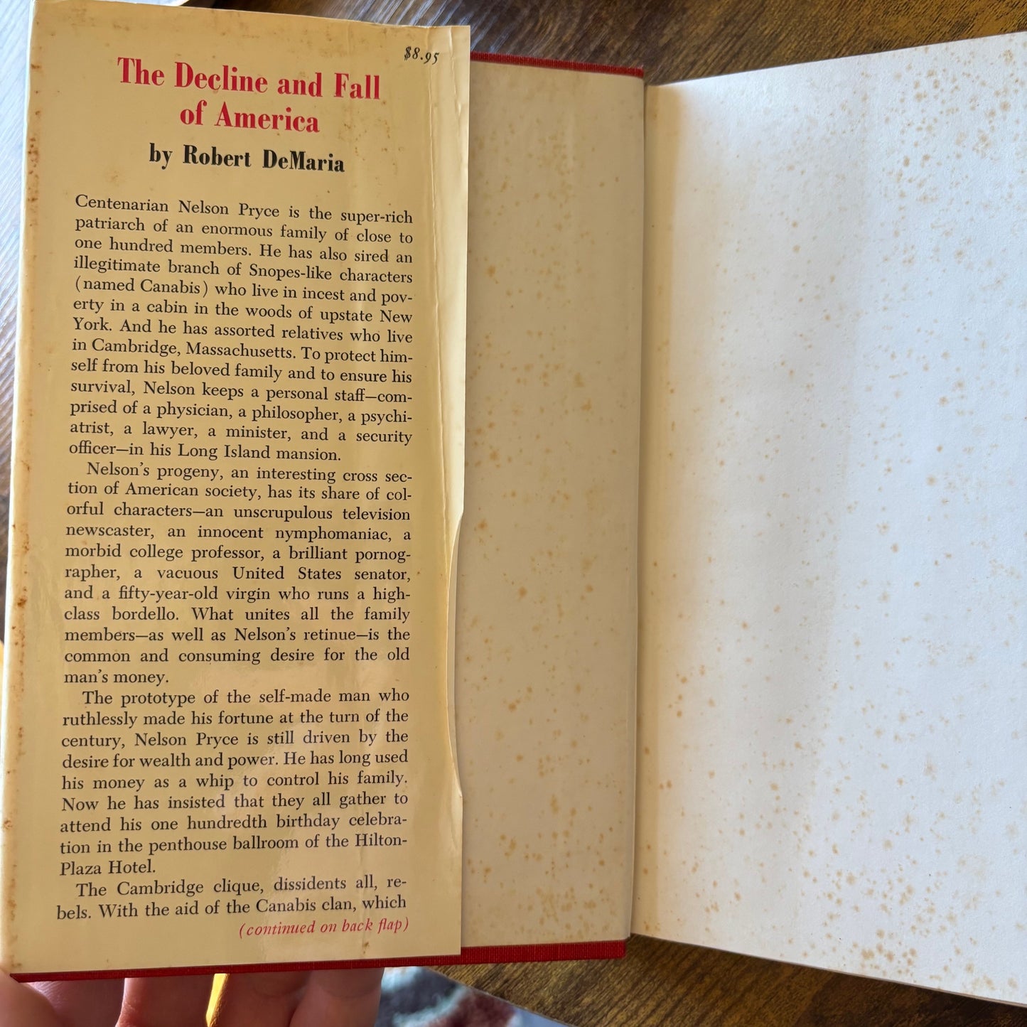 Robert DeMaria - The Decline and Fall of America - First Edition