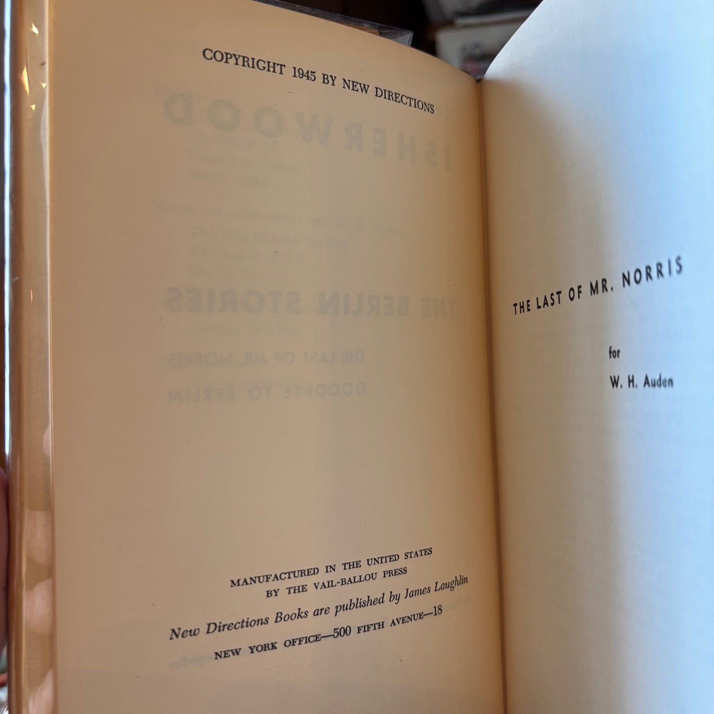 Christopher Isherwood - The Berlin Stories - First Edition