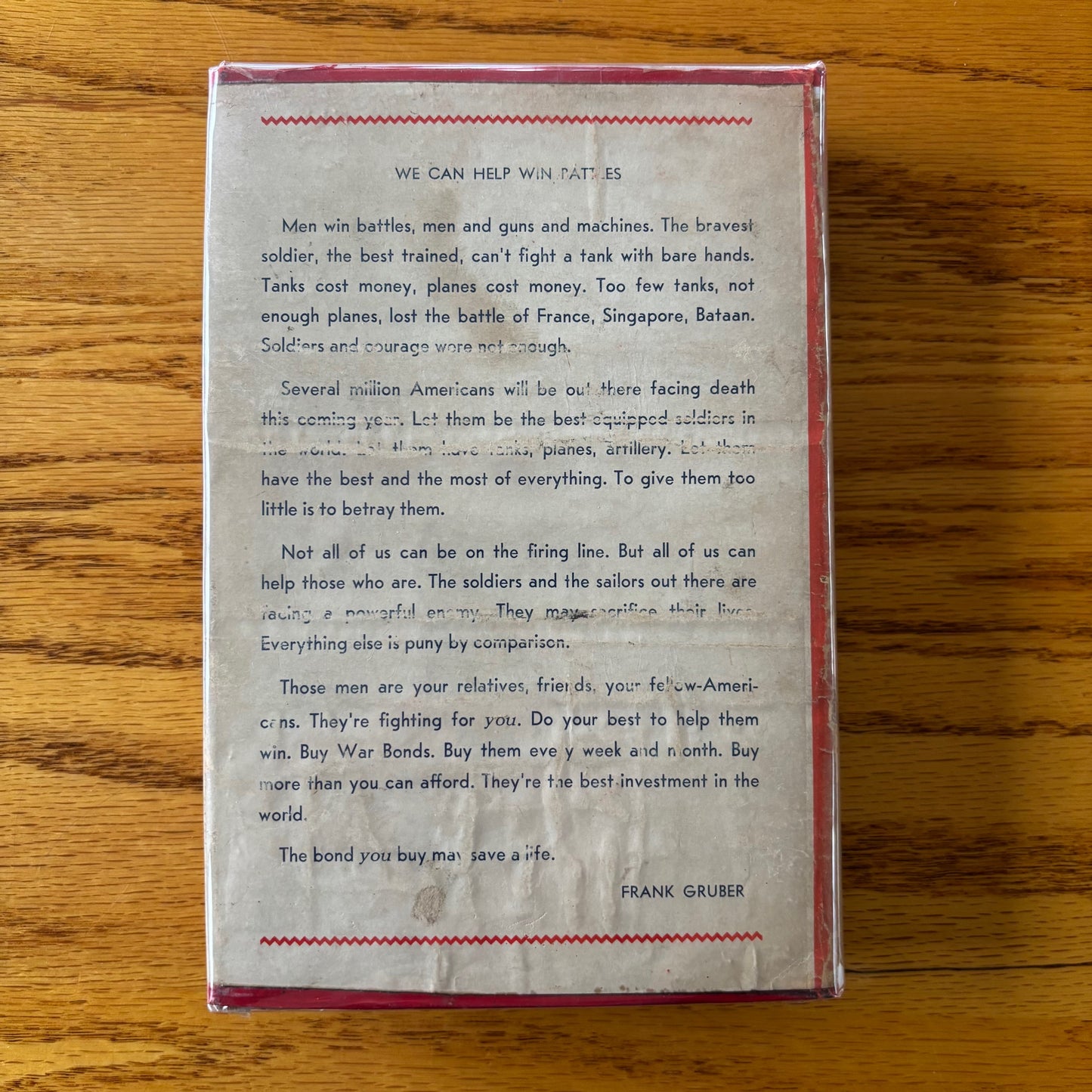 Frank Gruber - The Buffalo Box - First Edition