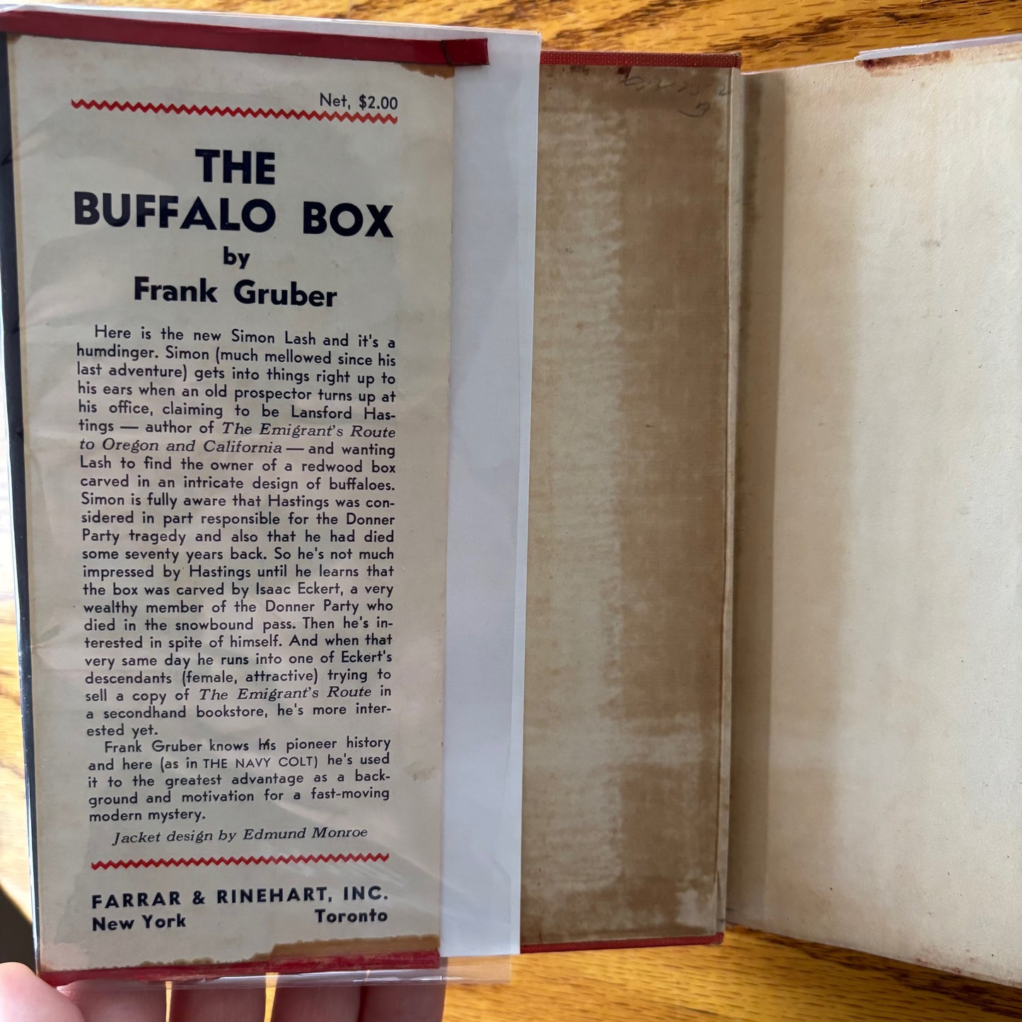Frank Gruber - The Buffalo Box - First Edition