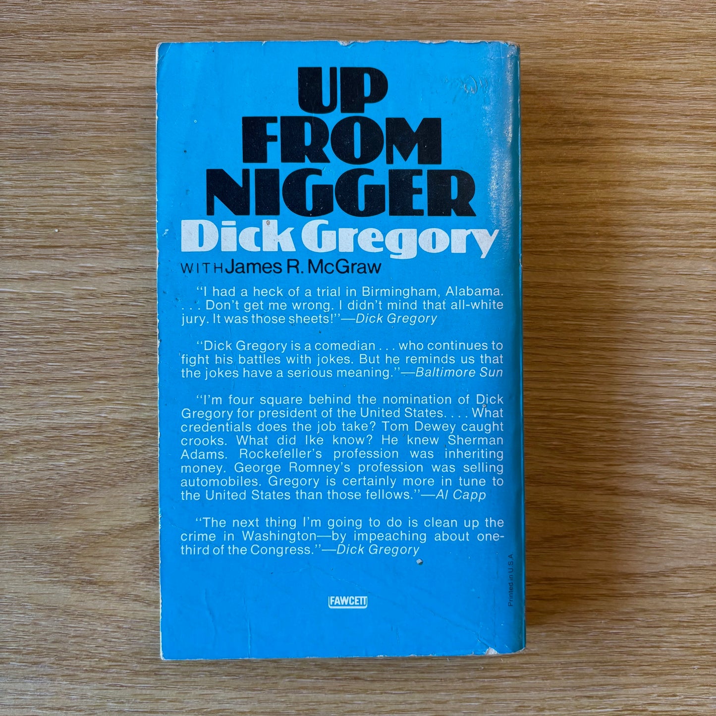 Dick Gregory with James R. McGraw - Up From Nigger - First Edition Paperback