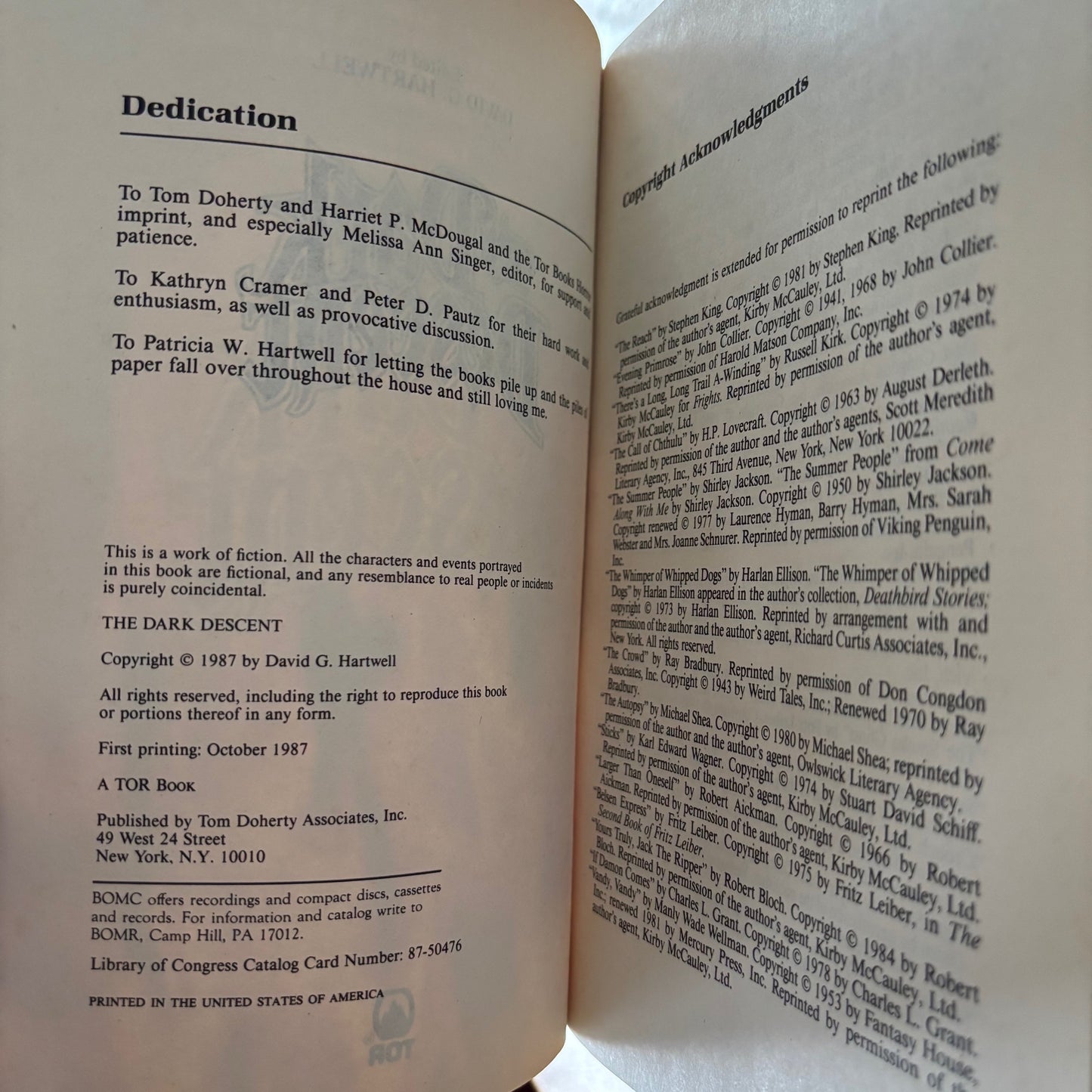 David G. Hartwell, ed. - Dark Descent: The Evolution of Horror