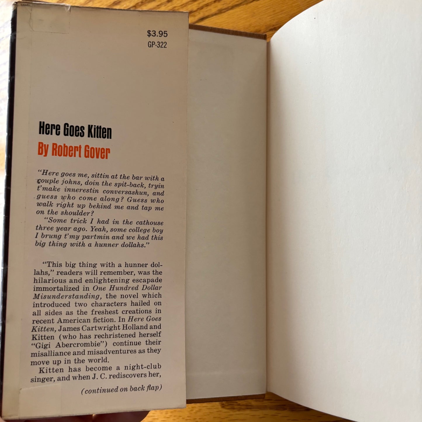 Robert Gover - Here Goes Kitten - First Edition