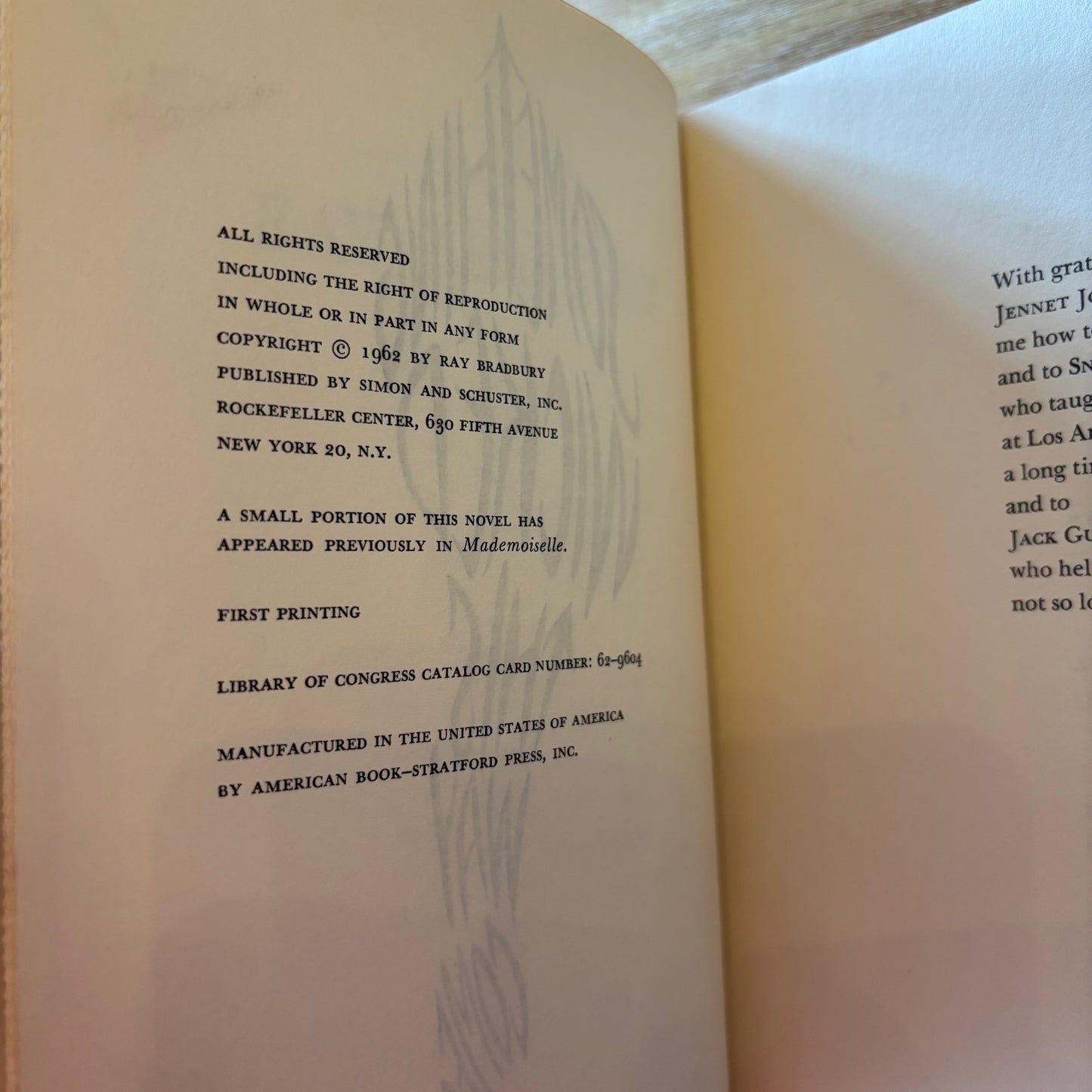 Ray Bradbury - Something Wicked This Way Comes - First Edition