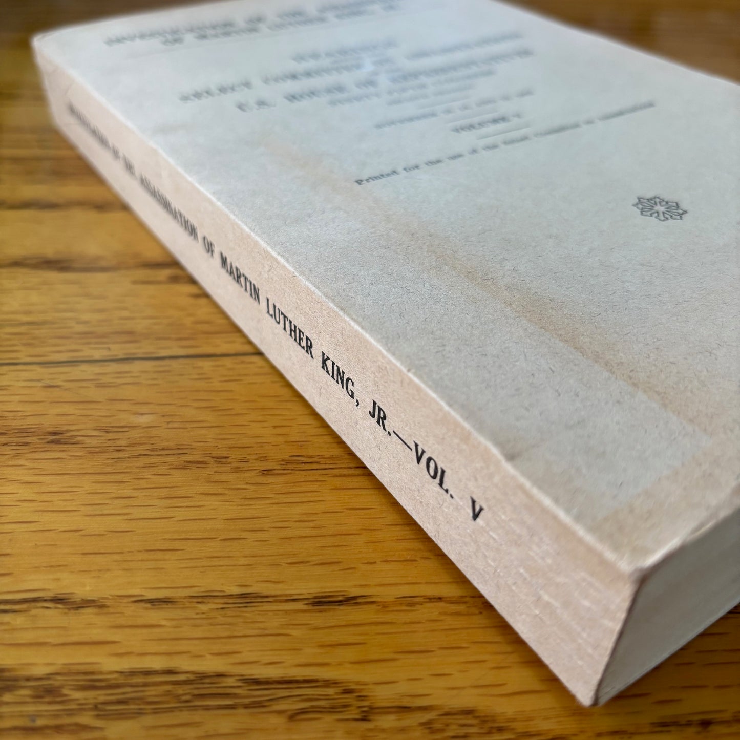 Investigation of the Assassination of Martin Luther King, Jr. - Volume V