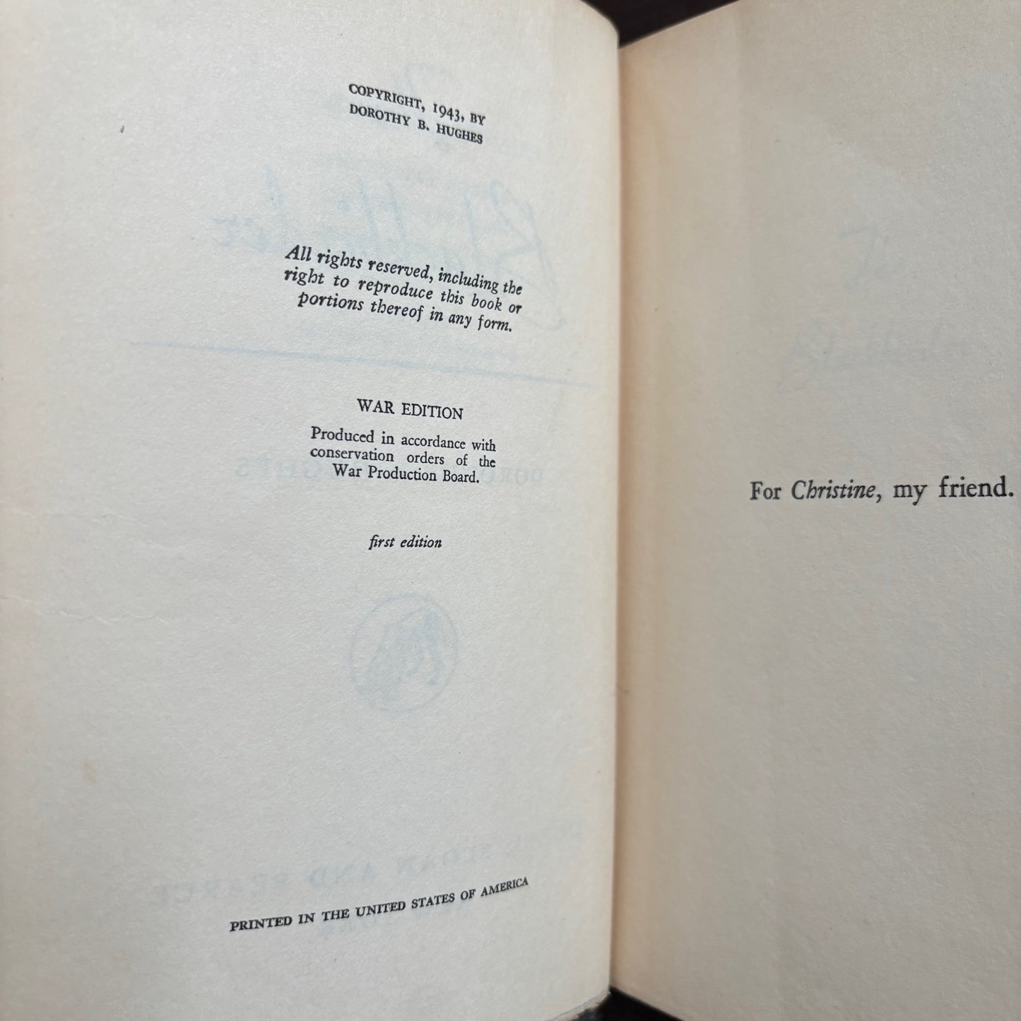 Dorothy B. Hughes - The Blackbirder - First Edition