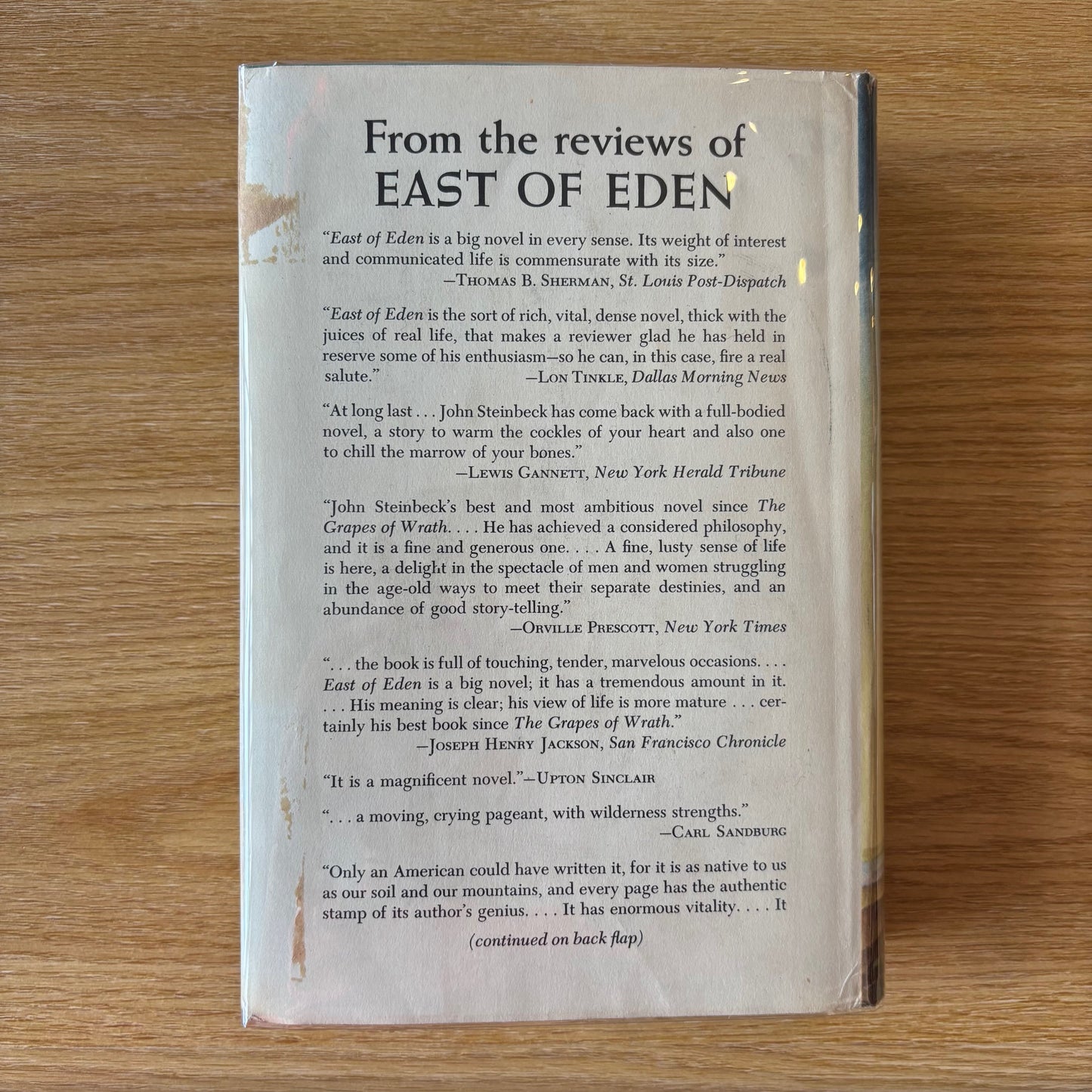 John Steinbeck - East of Eden - First Edition Later Printing