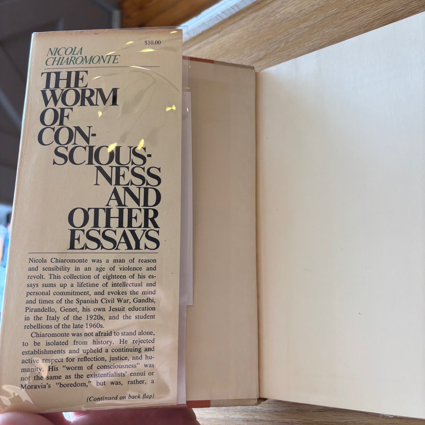 Nicola Chiaromonte - The Worm of Consciousness and Other Essays - First Edition