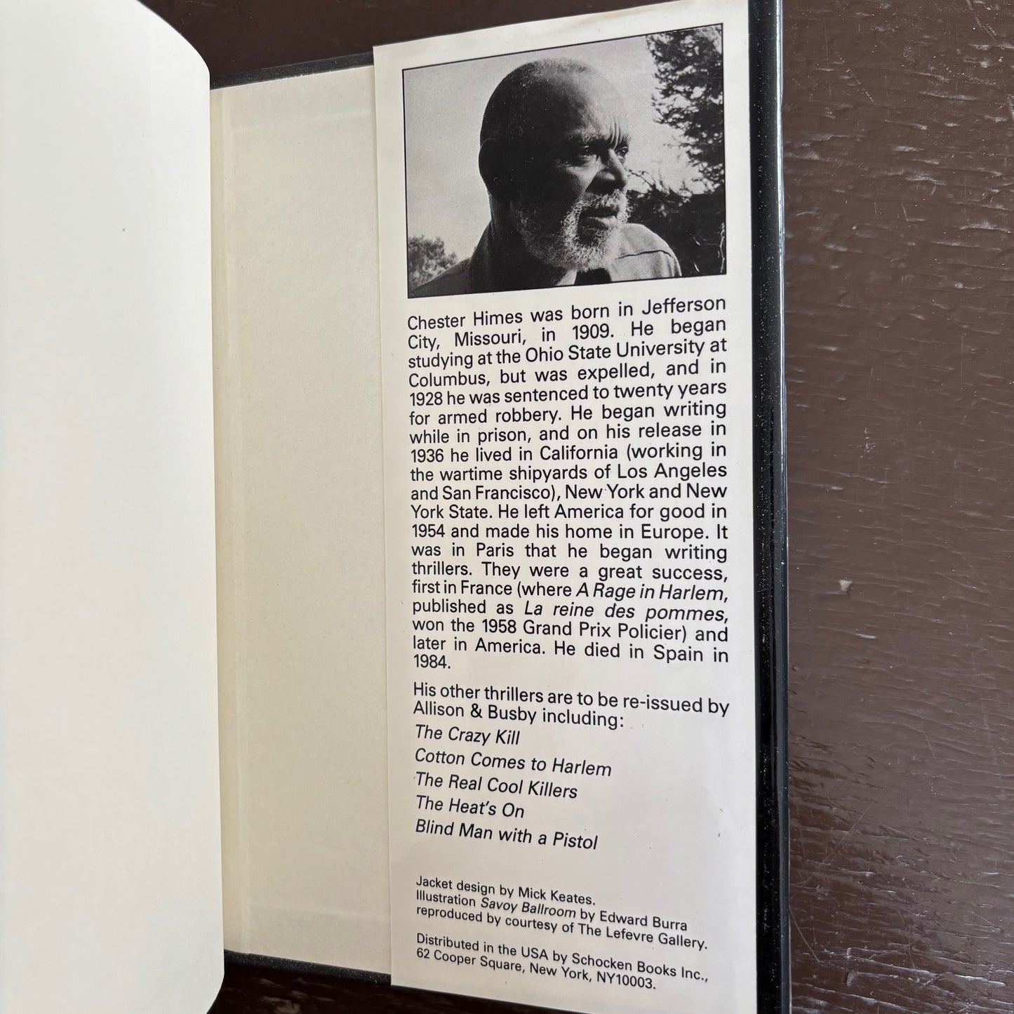 Chester Himes - A Rage in Harlem - UK Hardcover