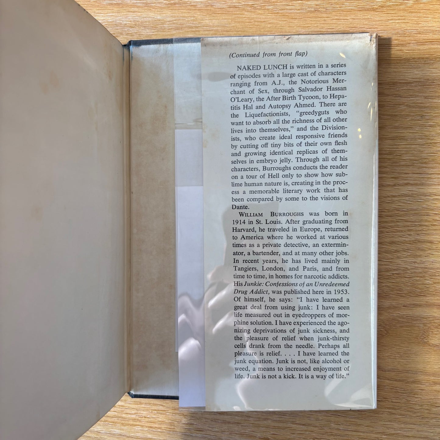William Burroughs - Naked Lunch - First Edition Later Printing