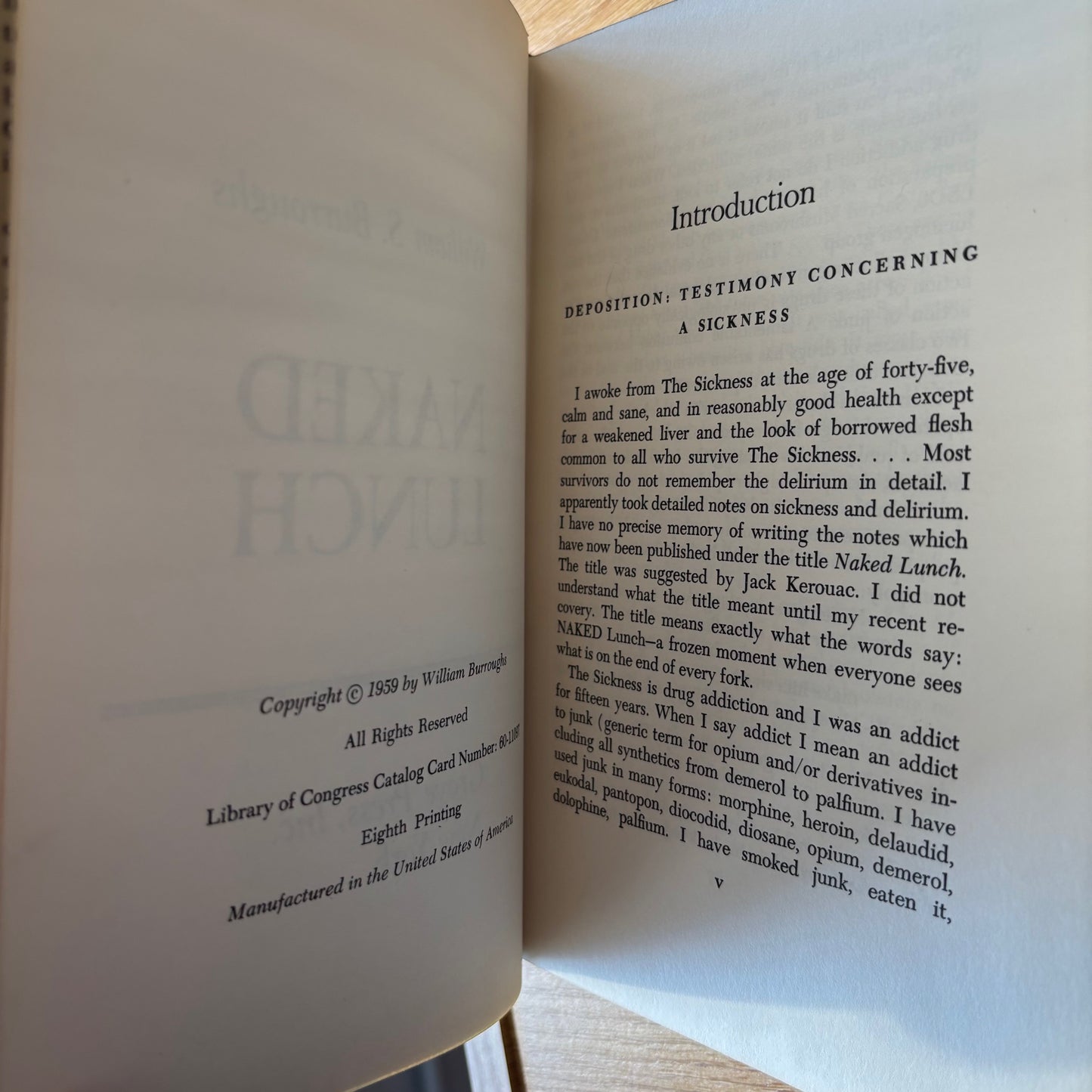William Burroughs - Naked Lunch - First Edition Later Printing