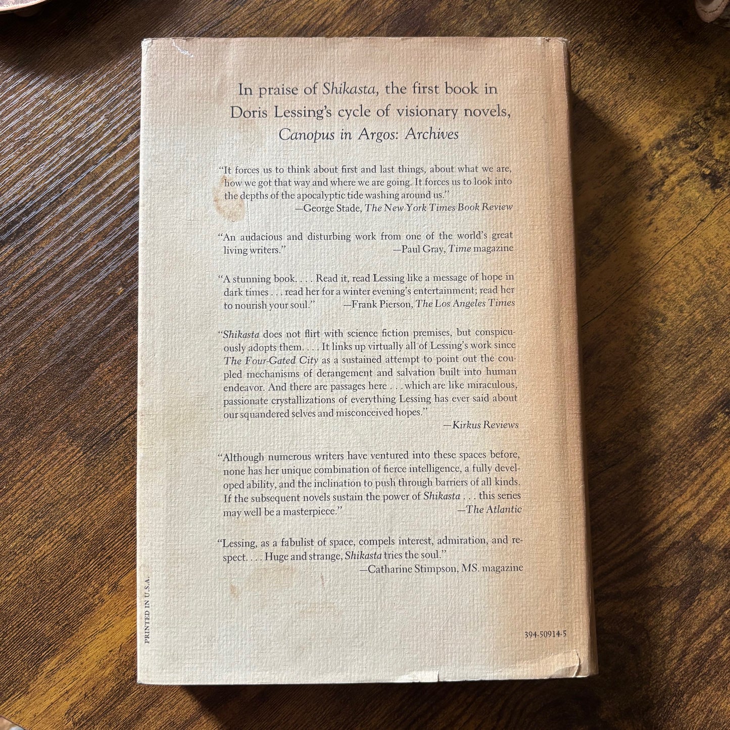 Doris Lessing - Canopus in Argos: Archives: The Marriages Between Zones Three, Four and Five - First Edition