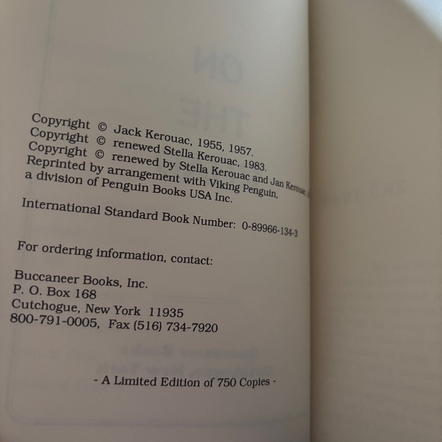Jack Kerouac - On the Road - Limited Edition
