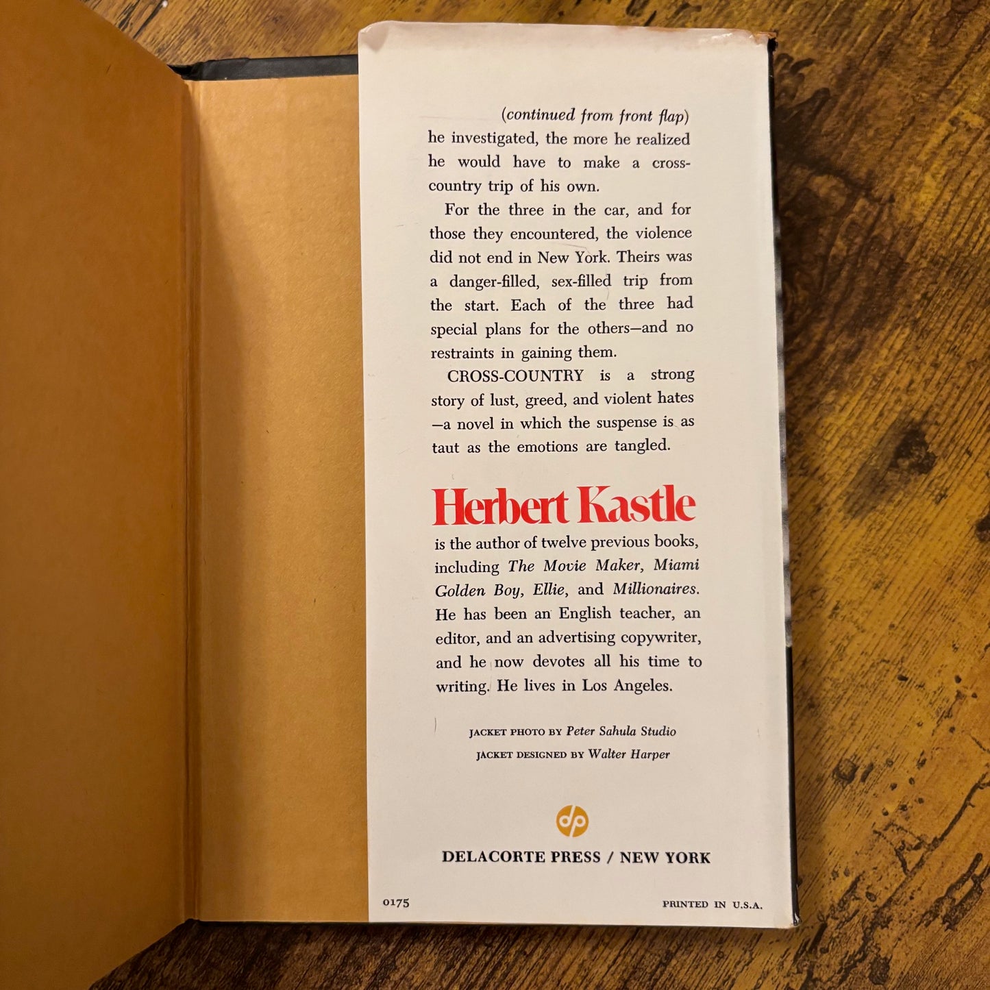 Herbert Kastle - Cross-Country - First Edition Second Printing