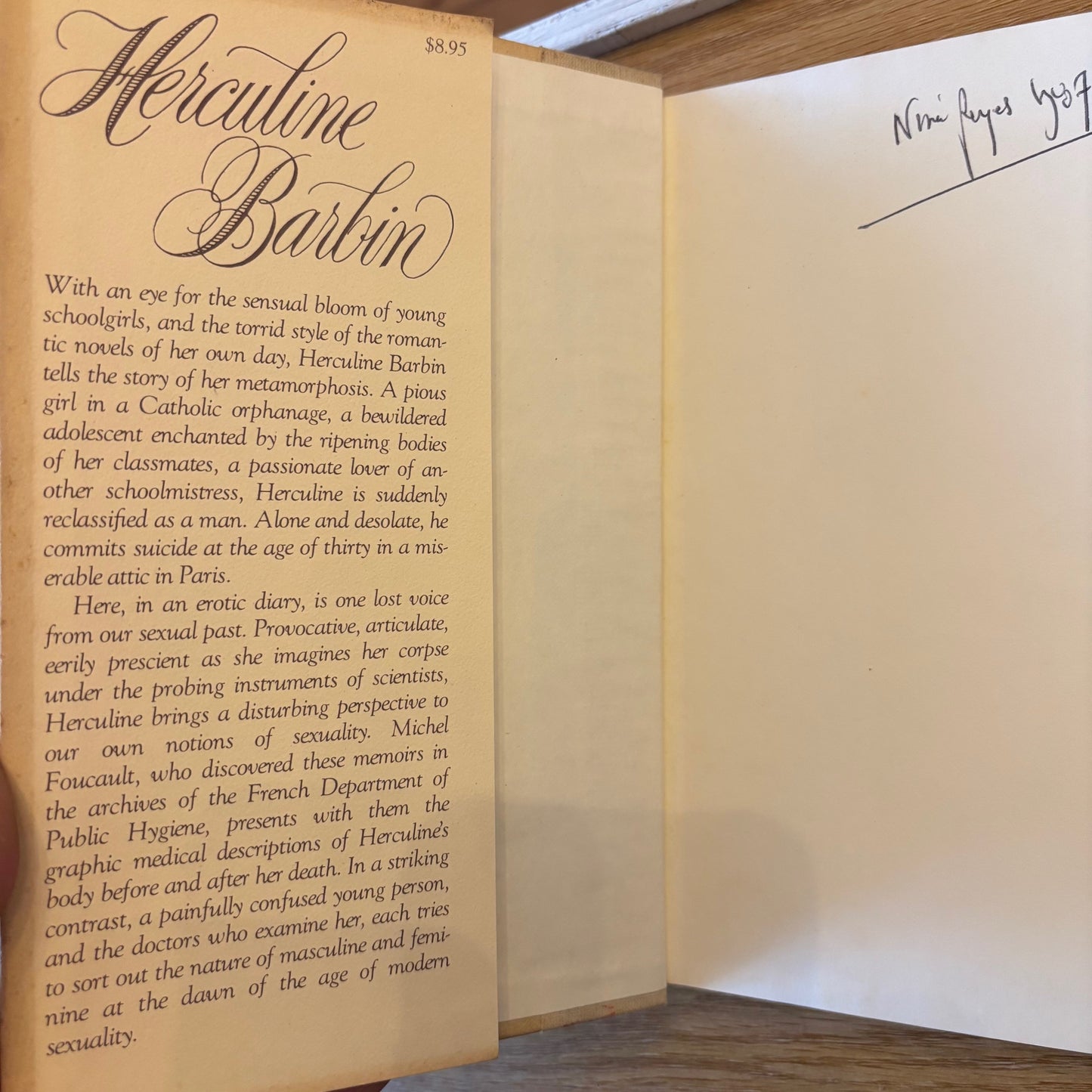 (Michel Foucault) Herculine Barbin - First Edition