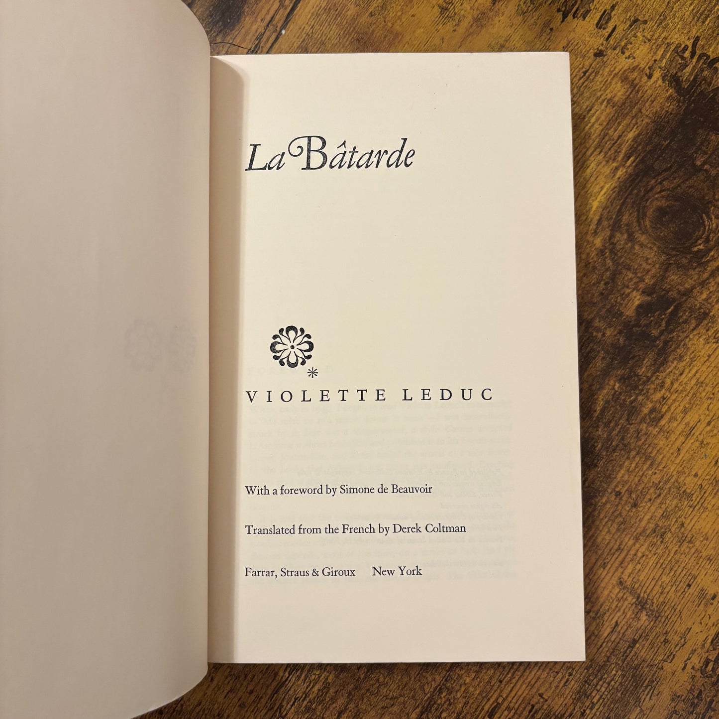 Violette Leduc - La Batarde - First Edition