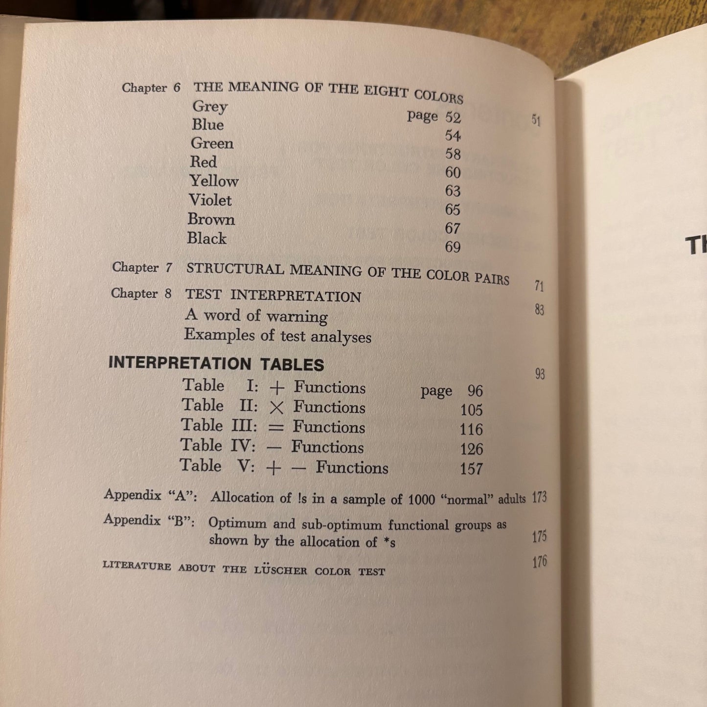 (Ian Scott, Max Luscher) The Luscher Color Test - First Edition