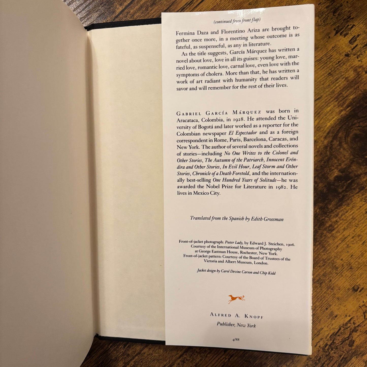 Gabriel Garcia Marquez - Love in the Time of Cholera - First Edition