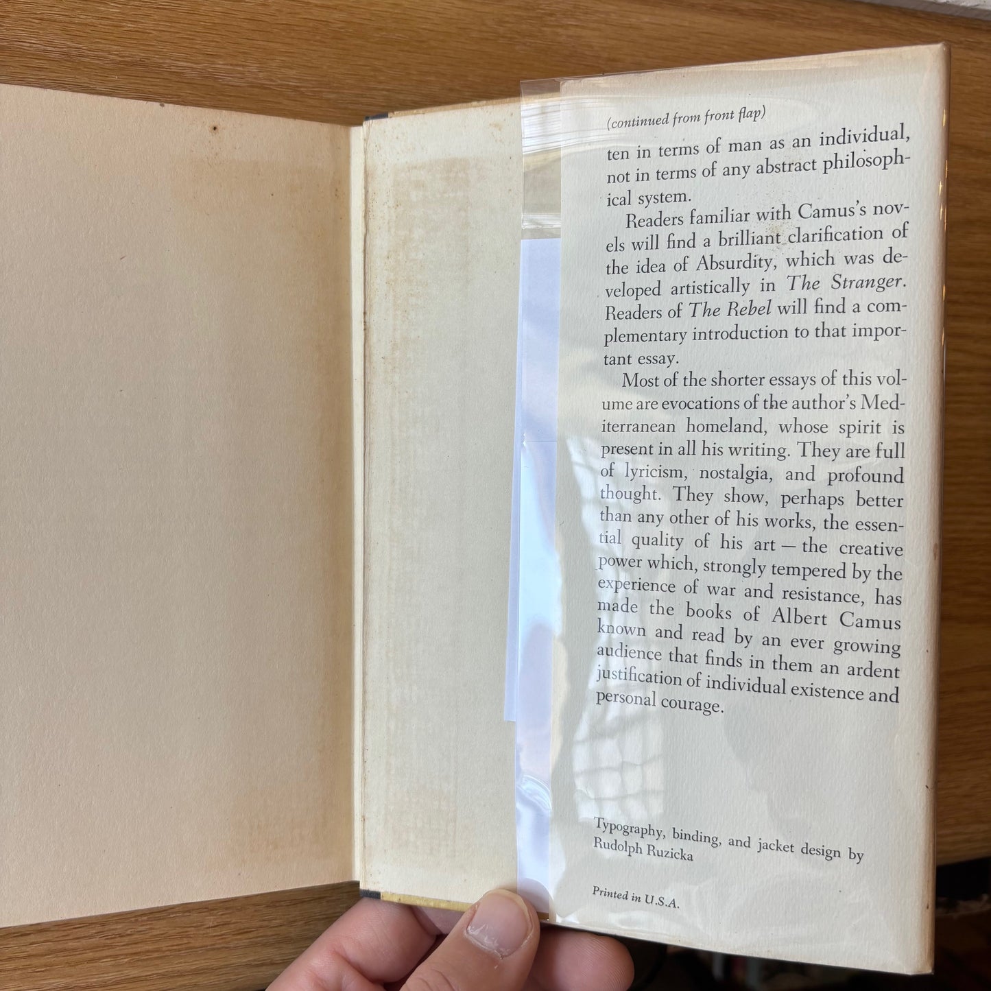 Albert Camus - The Myth of Sisyphus - First Edition