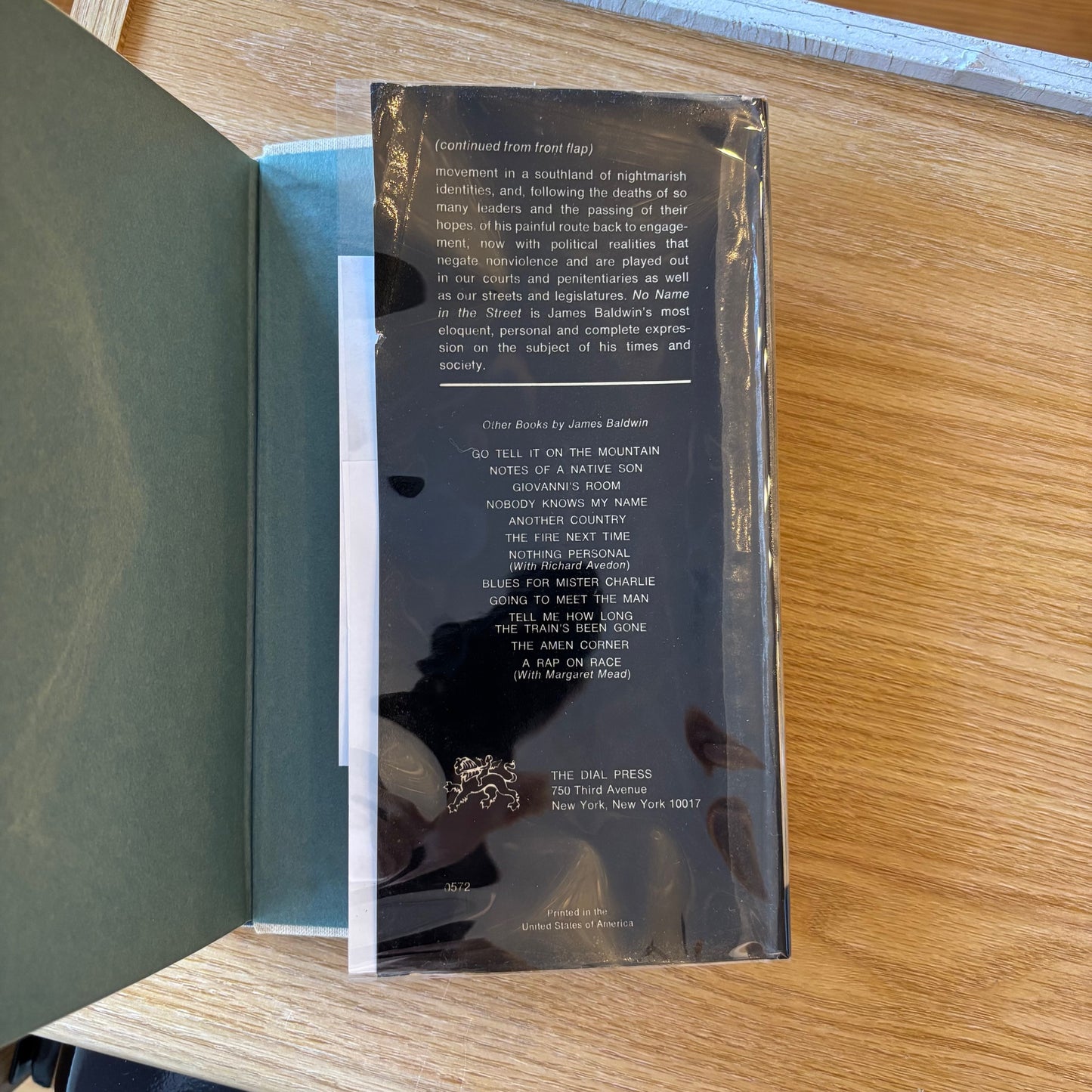 James Baldwin - No Name in the Street - First Edition Second Printing