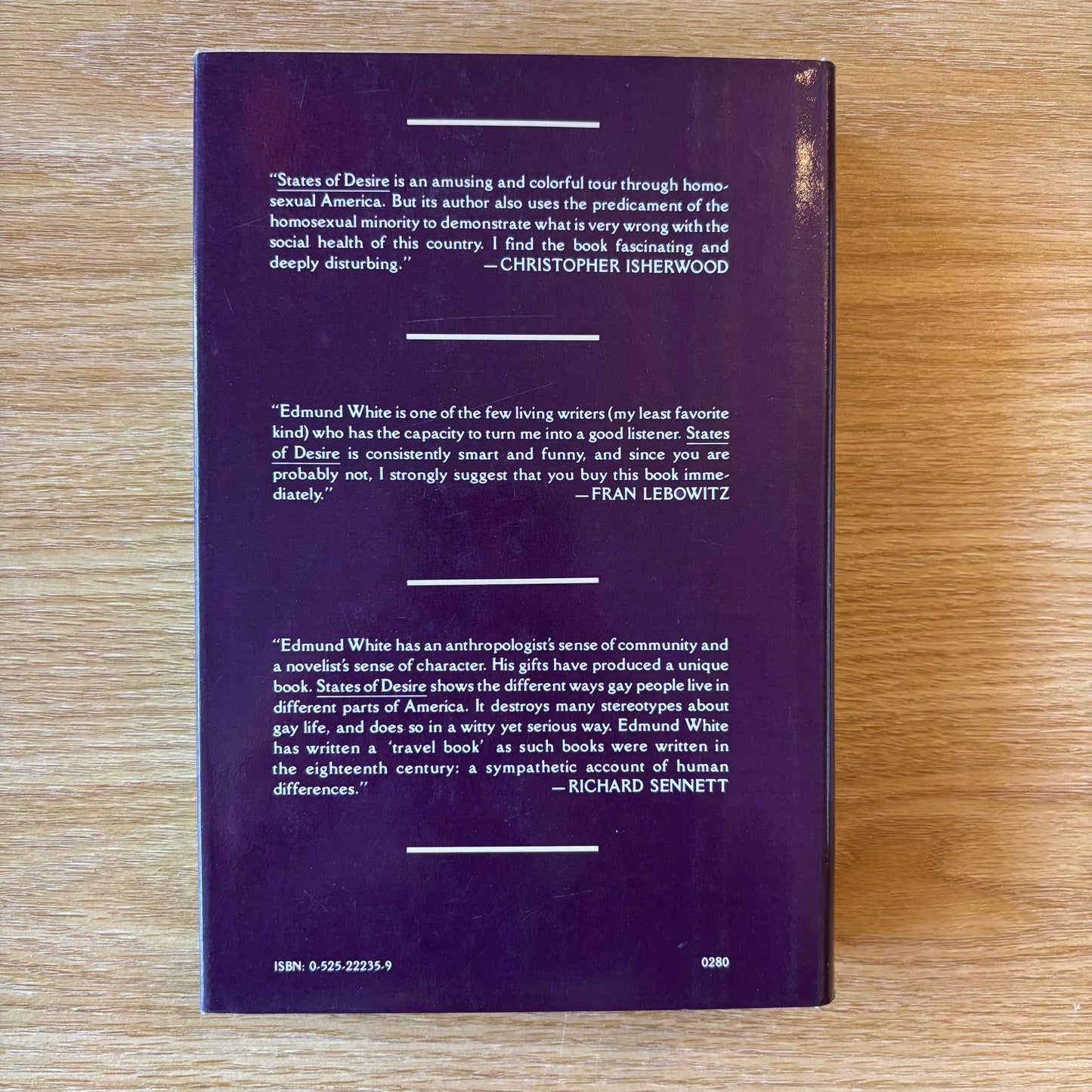 Edmund White - States of Desire: Travels in Gay America - First Edition