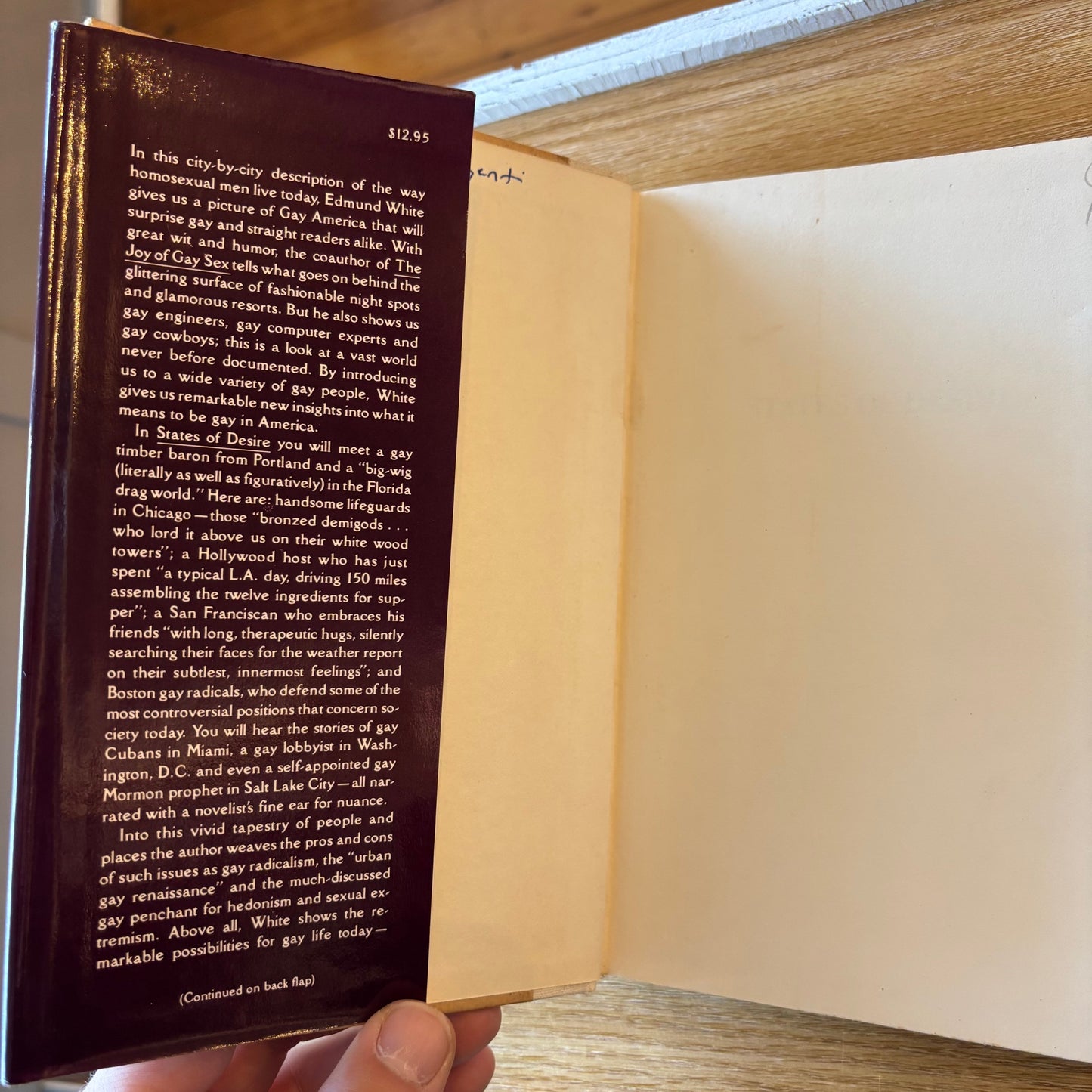 Edmund White - States of Desire: Travels in Gay America - First Edition
