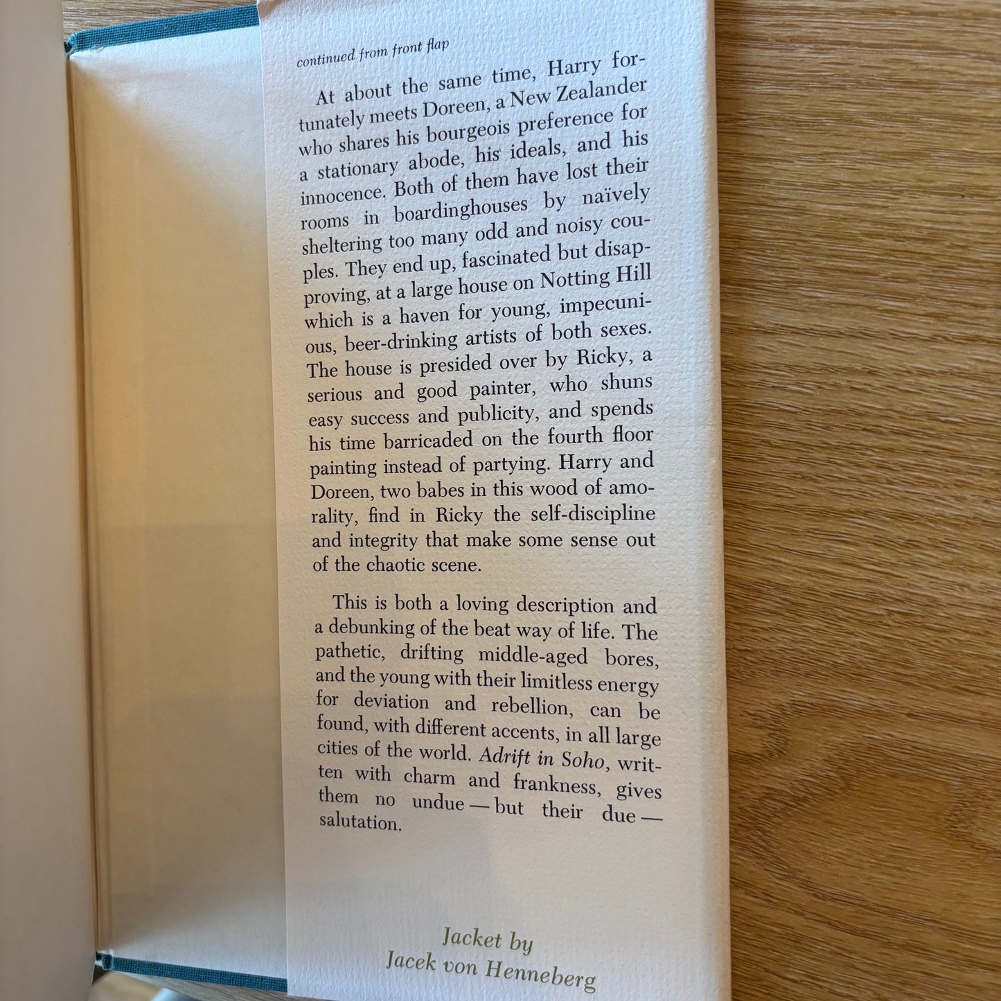 Colin Wilson - Adrift in Soho - First Edition