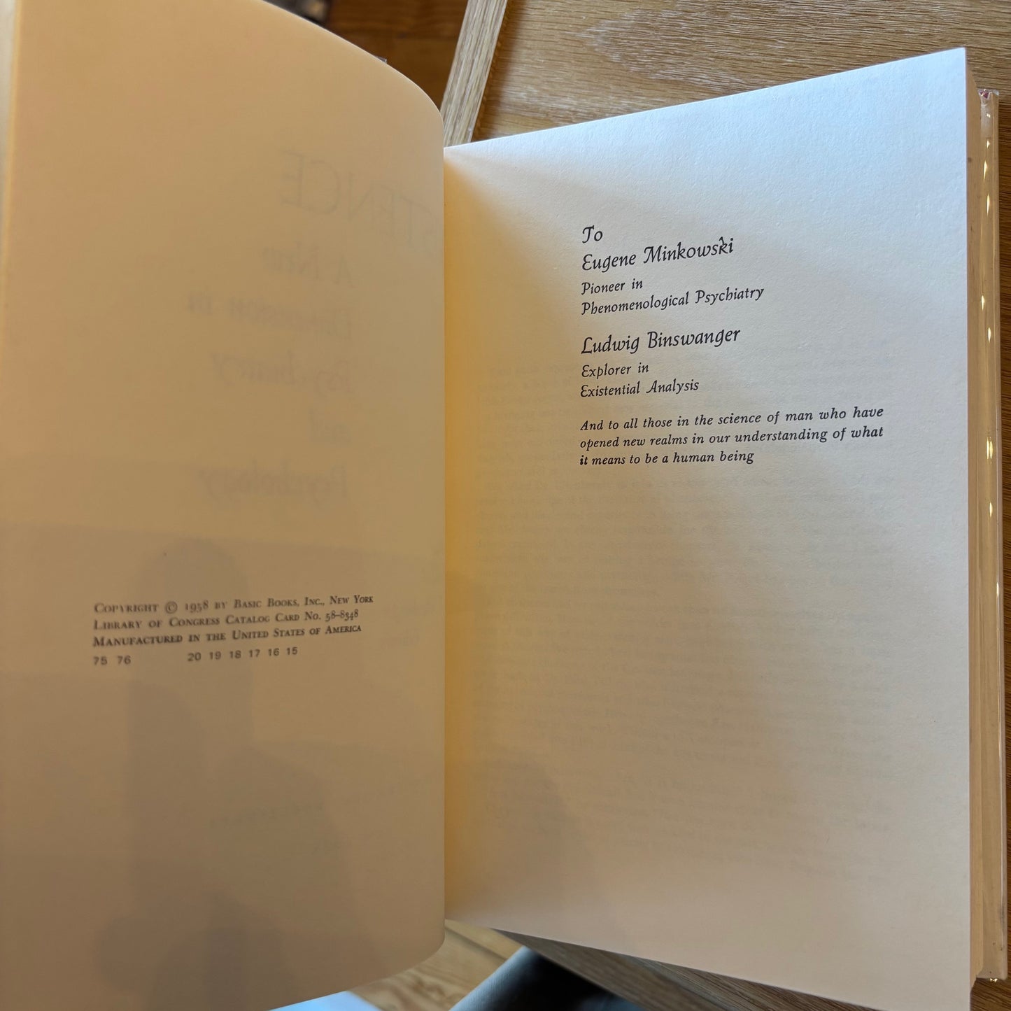 Rollo May, Ernest Angel, Henri F. Ellenberger, eds. - Existence: A New Dimension in Psychiatry and Psychology