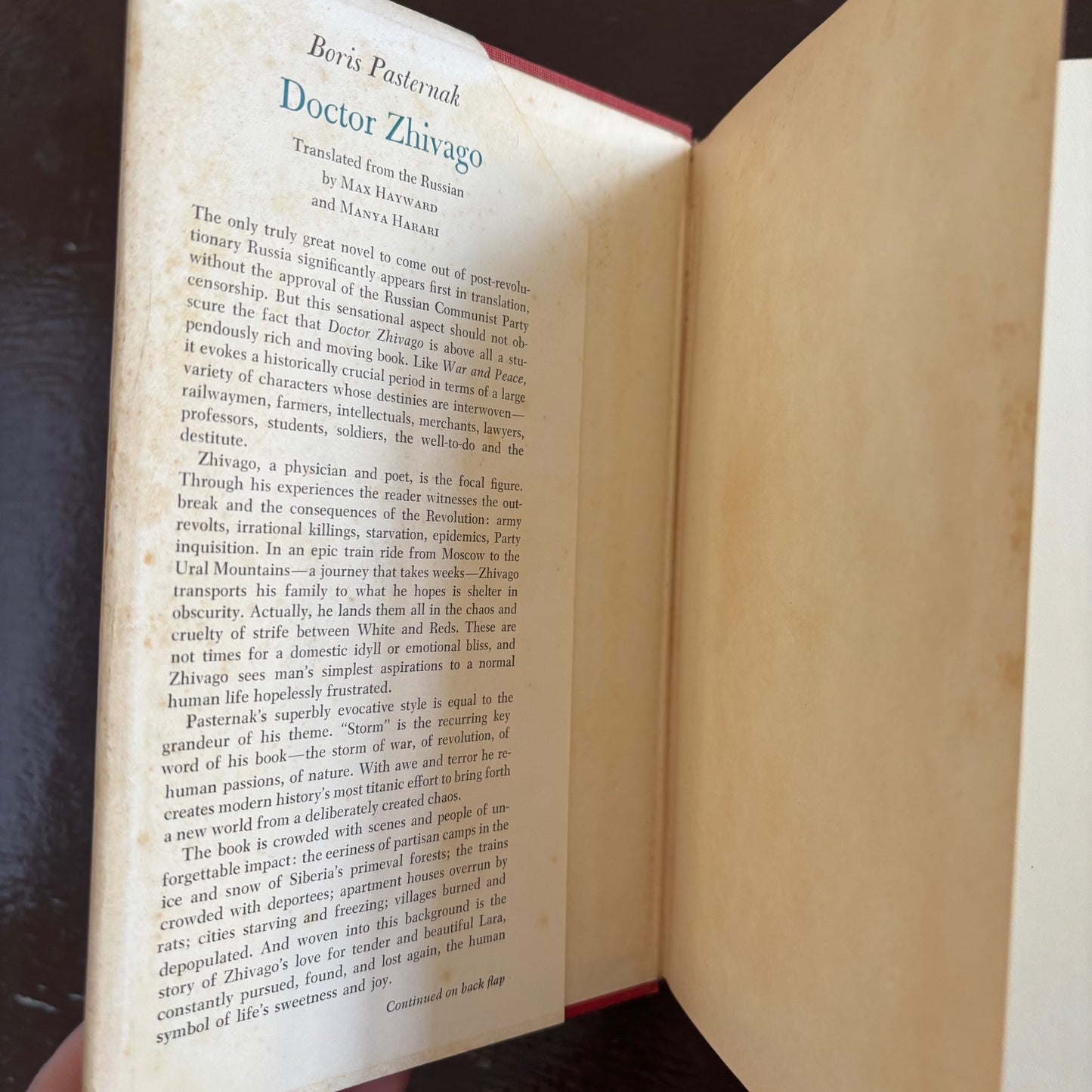 Boris Pasternak - Doctor Zhivago - First Edition Later Printing
