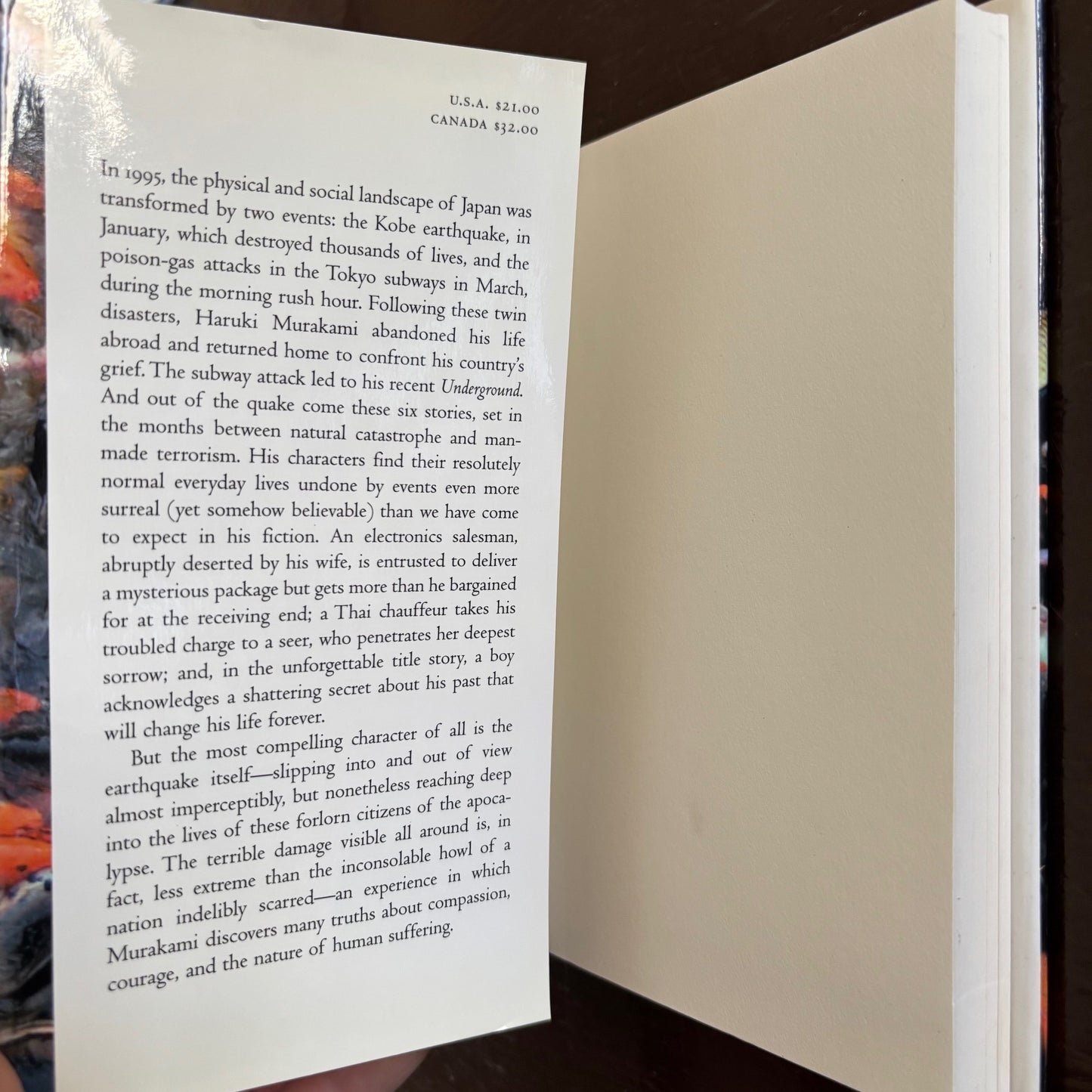 Haruki Murakami - After the Quake - First Edition