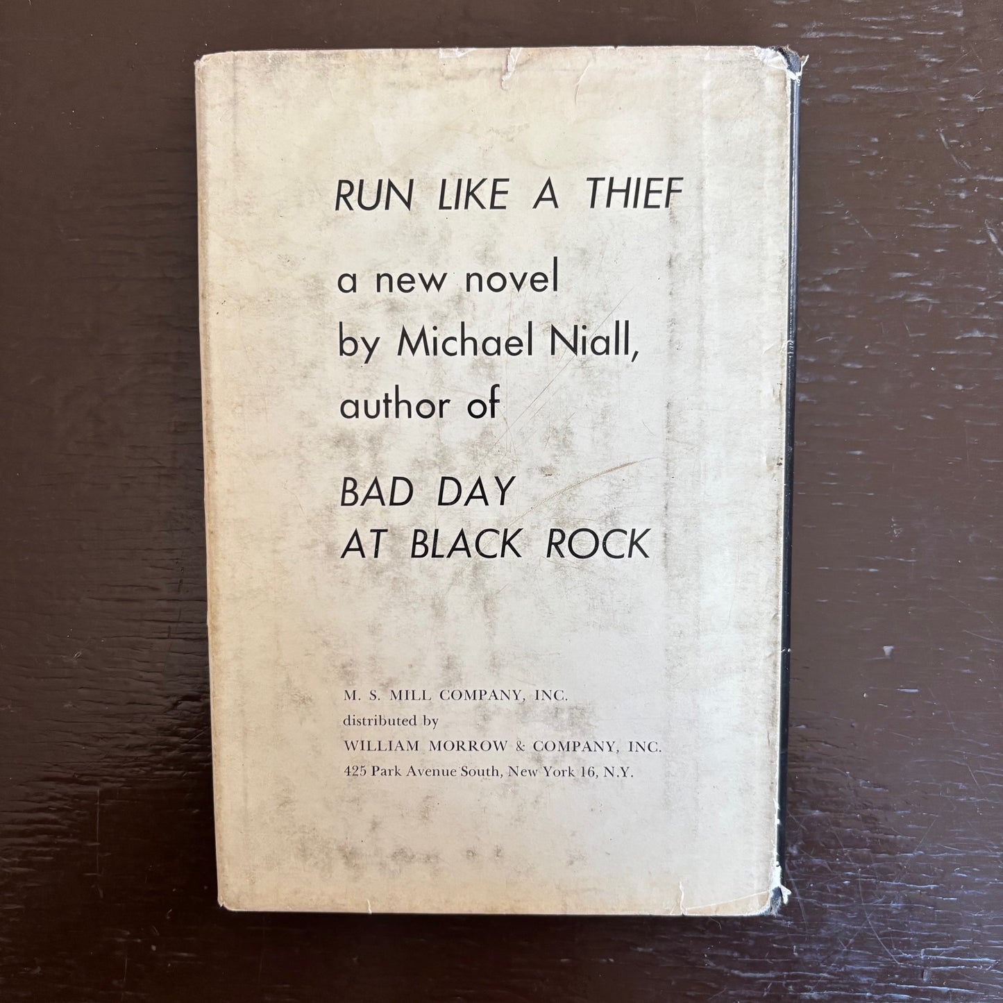 Michael Niall - Run Like A Thief - First Edition