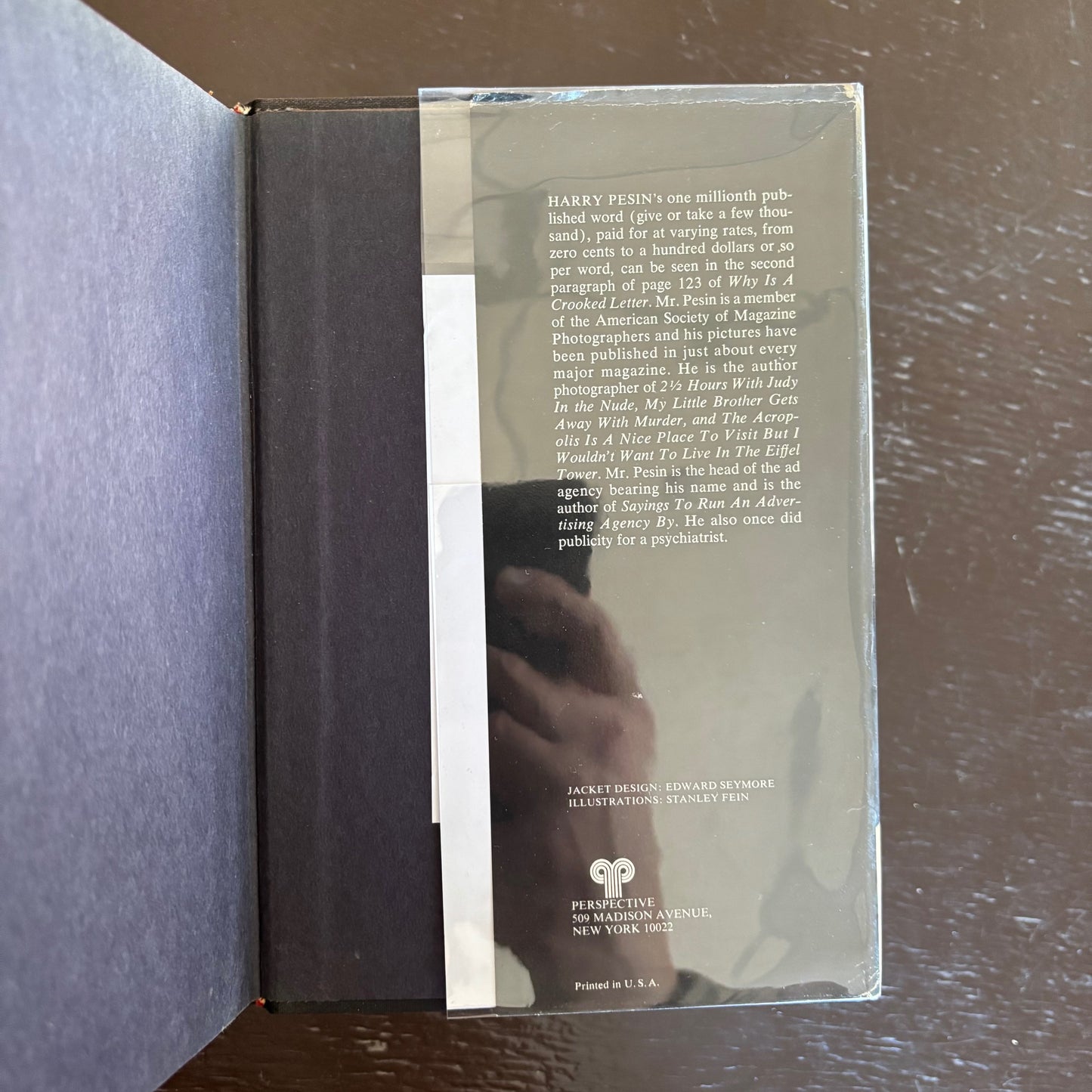 Harry Pesin - Why is a crooked letter - Signed First Edition