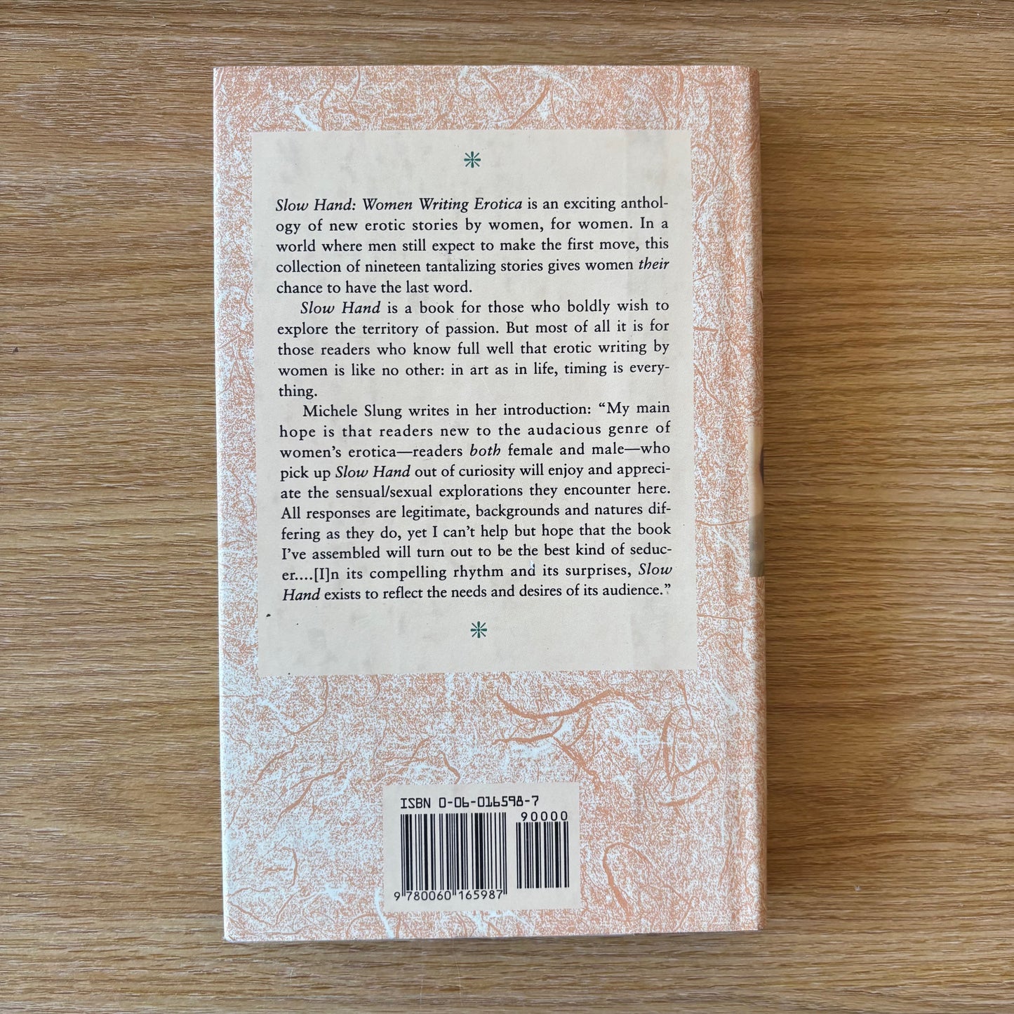 Michele Slung, ed. - Slow Hand: Women Writing Erotica - First Edition