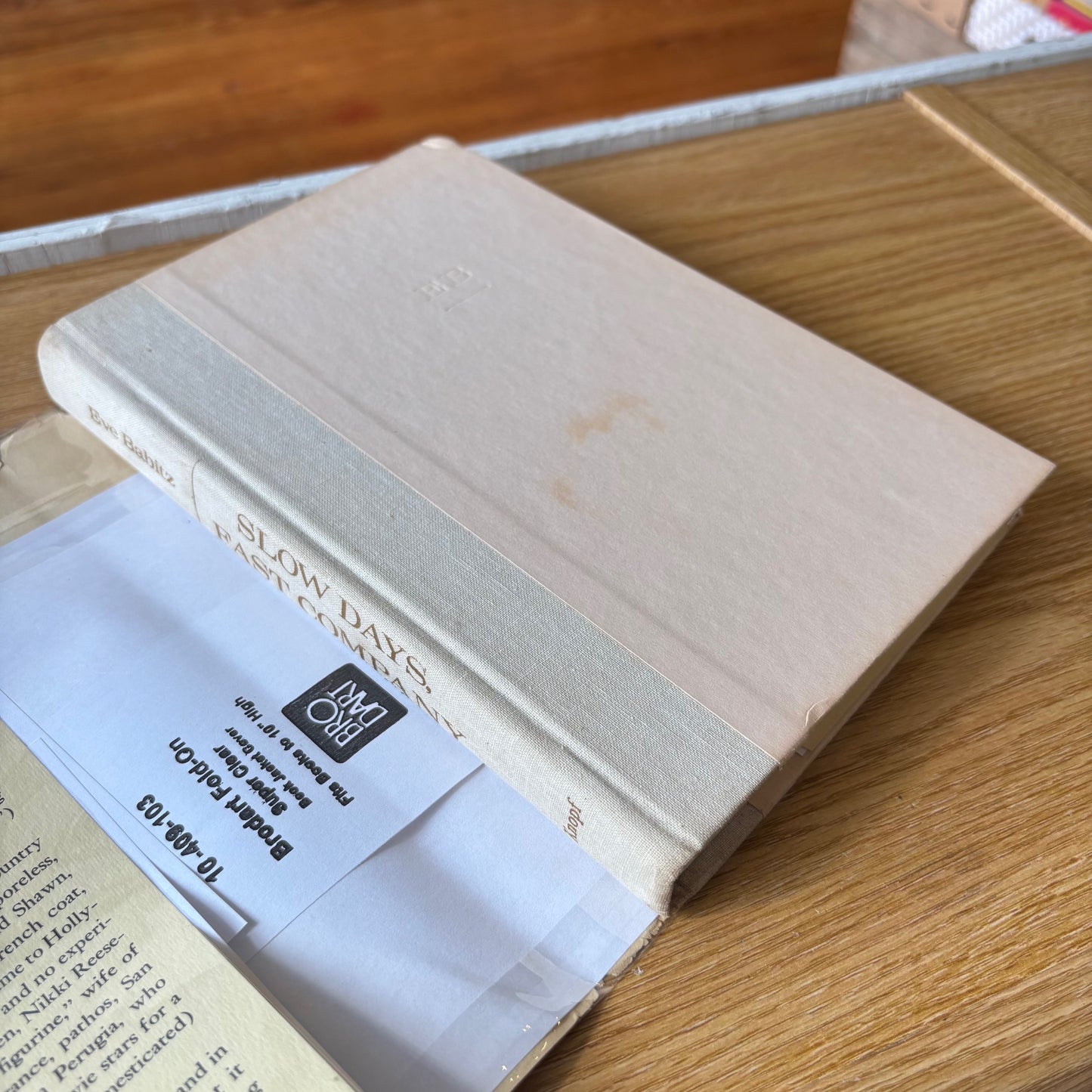 Eve Babitz - Slow Days, Fast Company: The World, The Flesh, and L.A. - First Edition