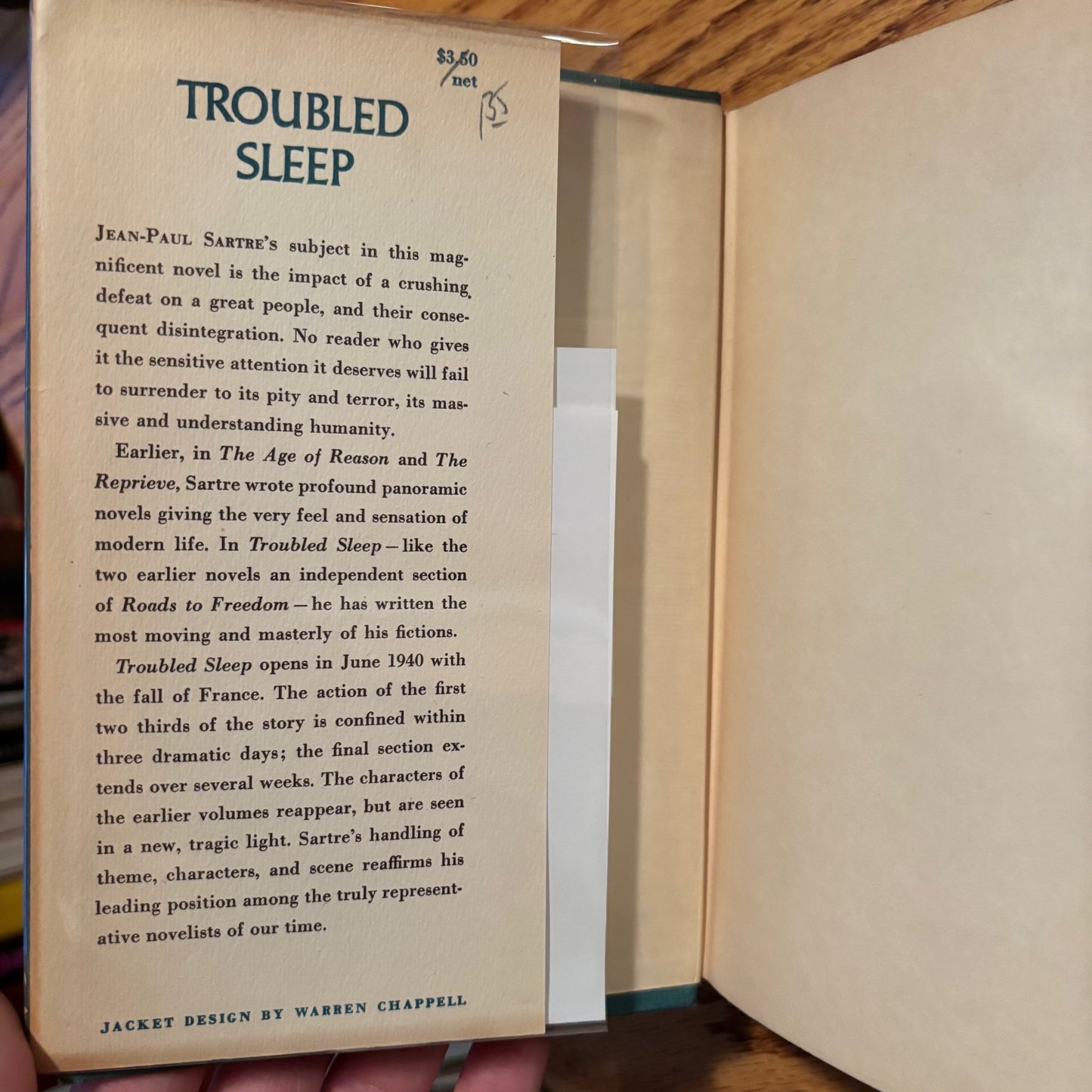 Jean-Paul Sartre - Troubled Sleep