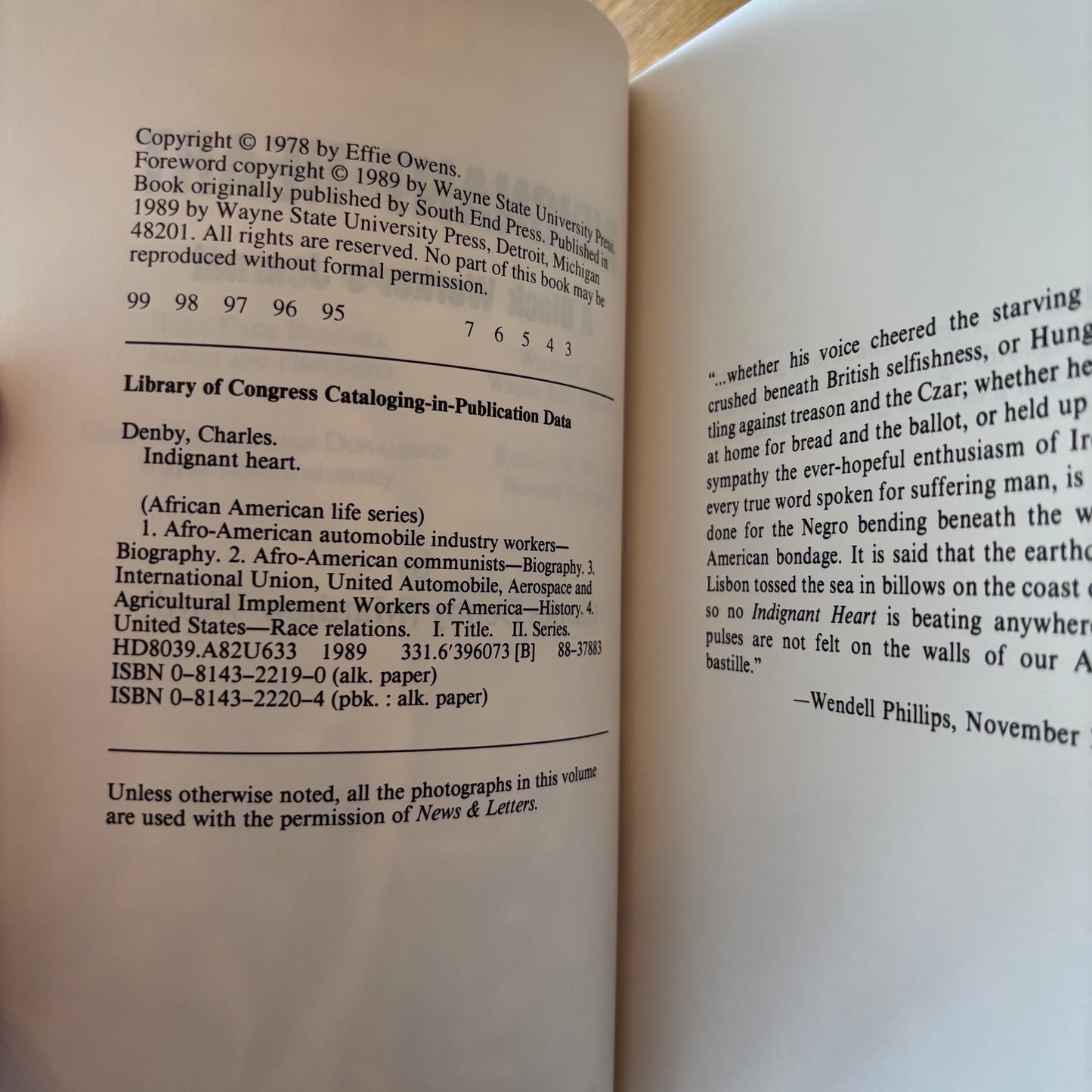 Charles Denby - Indignant Heart: A Black Worker's Journal