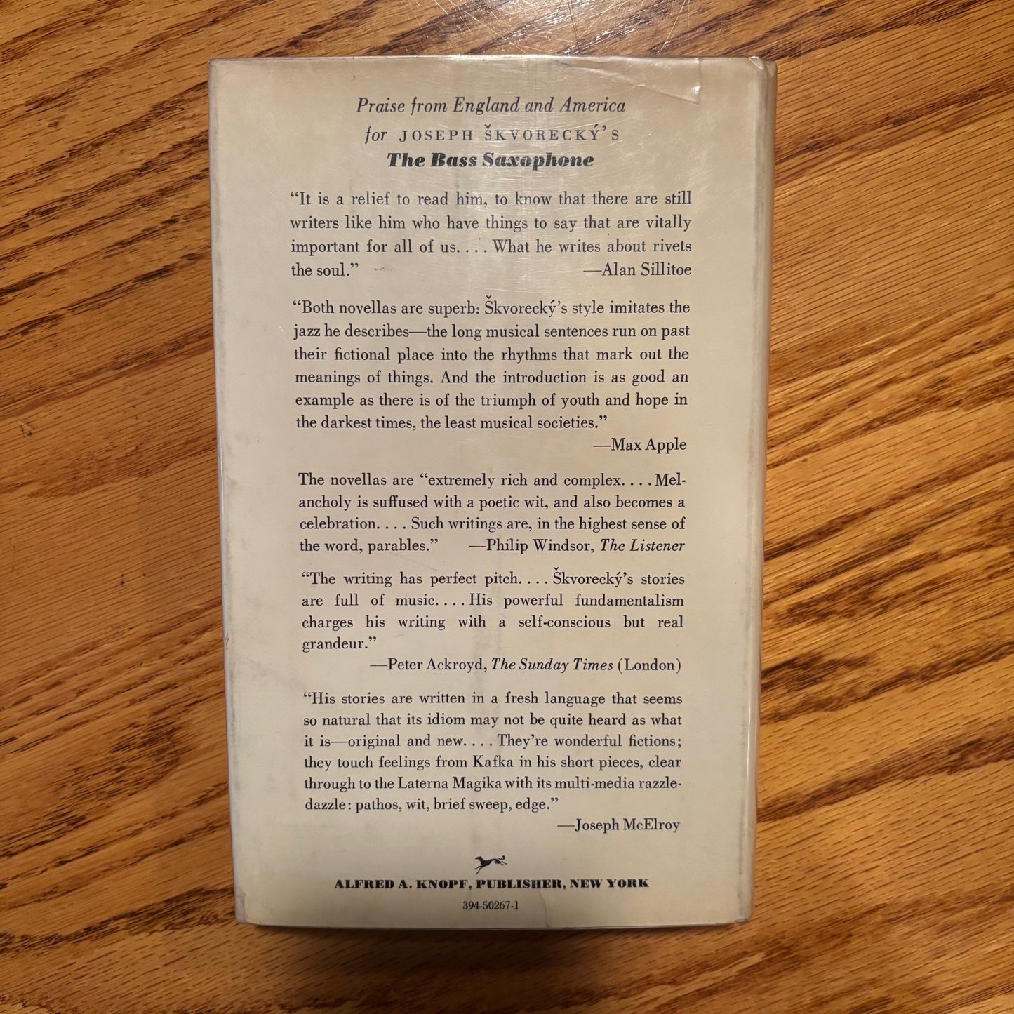 Josef Skvorecky - The Bass Saxophone: Two Novellas - First Edition