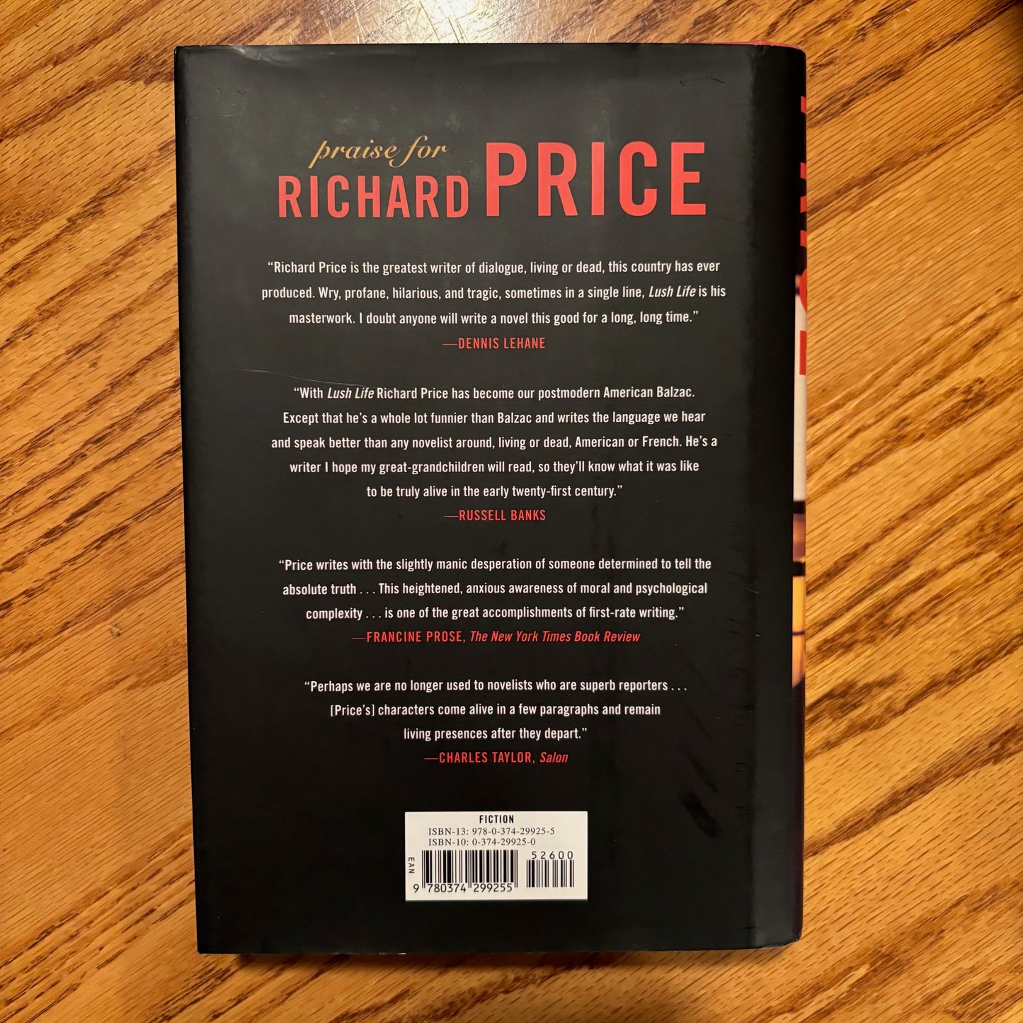Richard Price - Lush Life - Signed First Edition