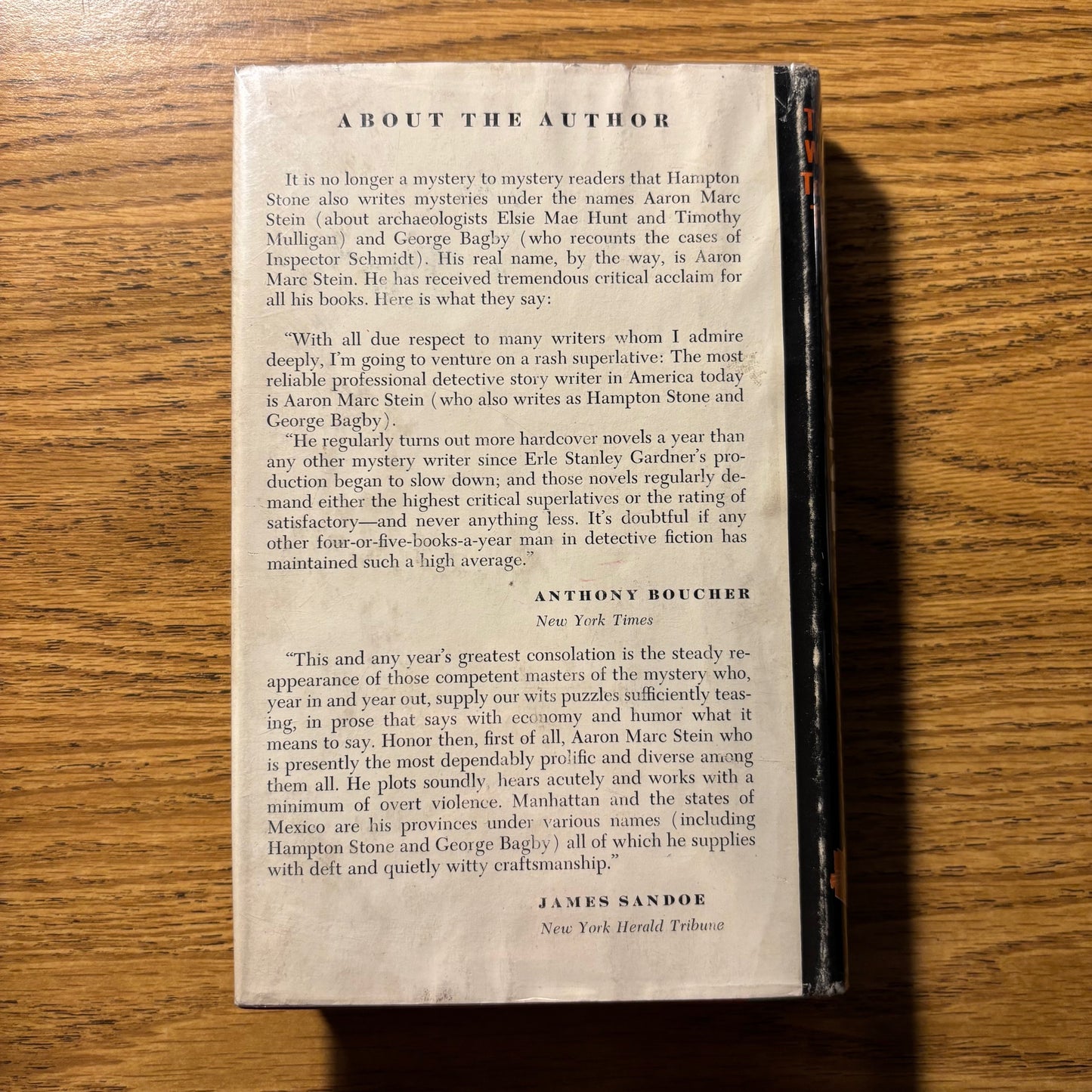 Hampton Stone - The Man Who Had Too Much to Lose - Signed First Edition