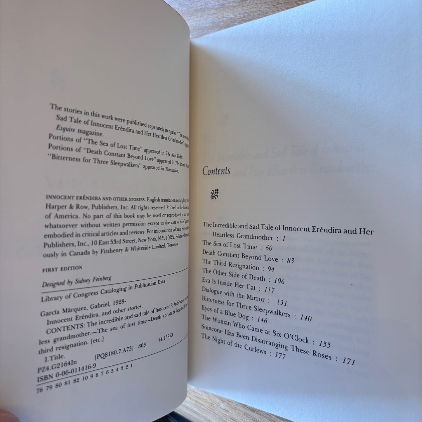 Gabriel Garcia Marquez - Innocent Erendira and Other Stories - First Edition